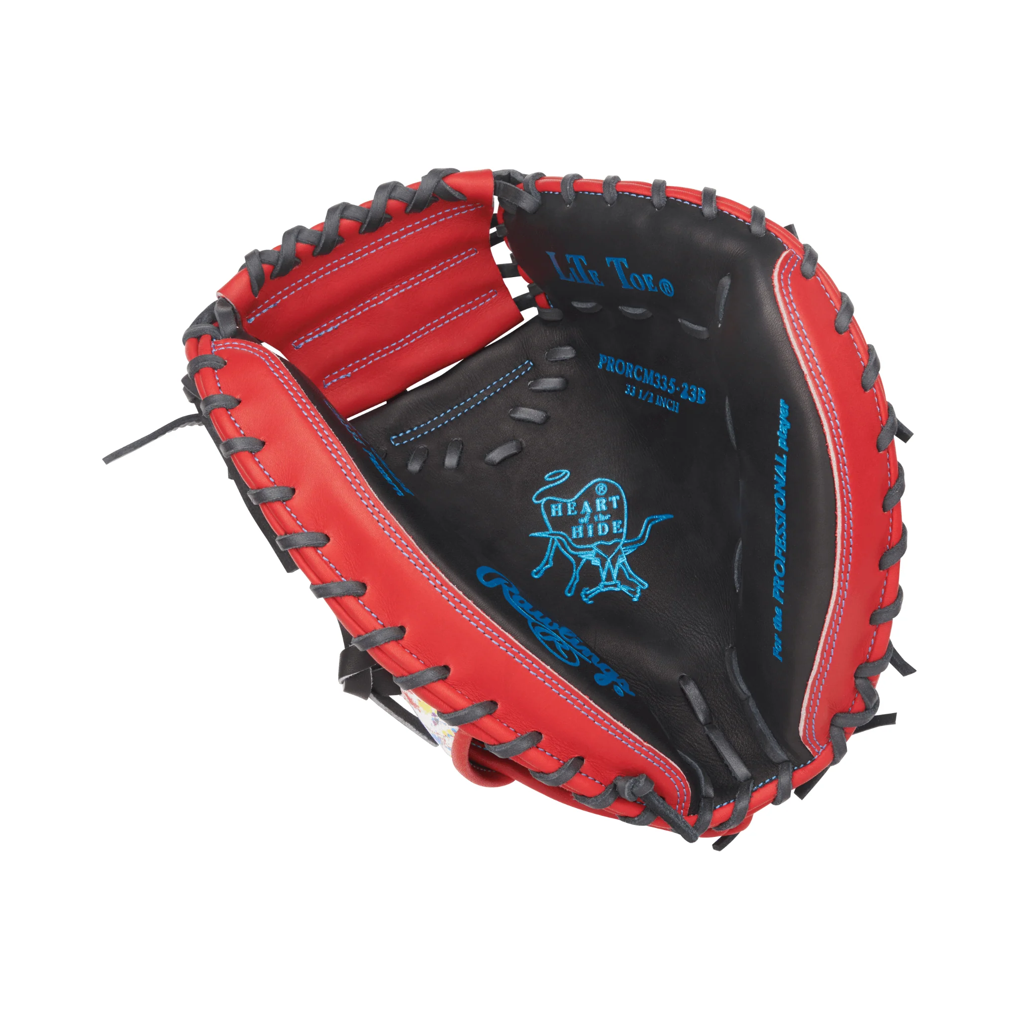 Rawlings Heart of the Hide Series Catchers Mitt 33.5" Black/Splatter - Image 3