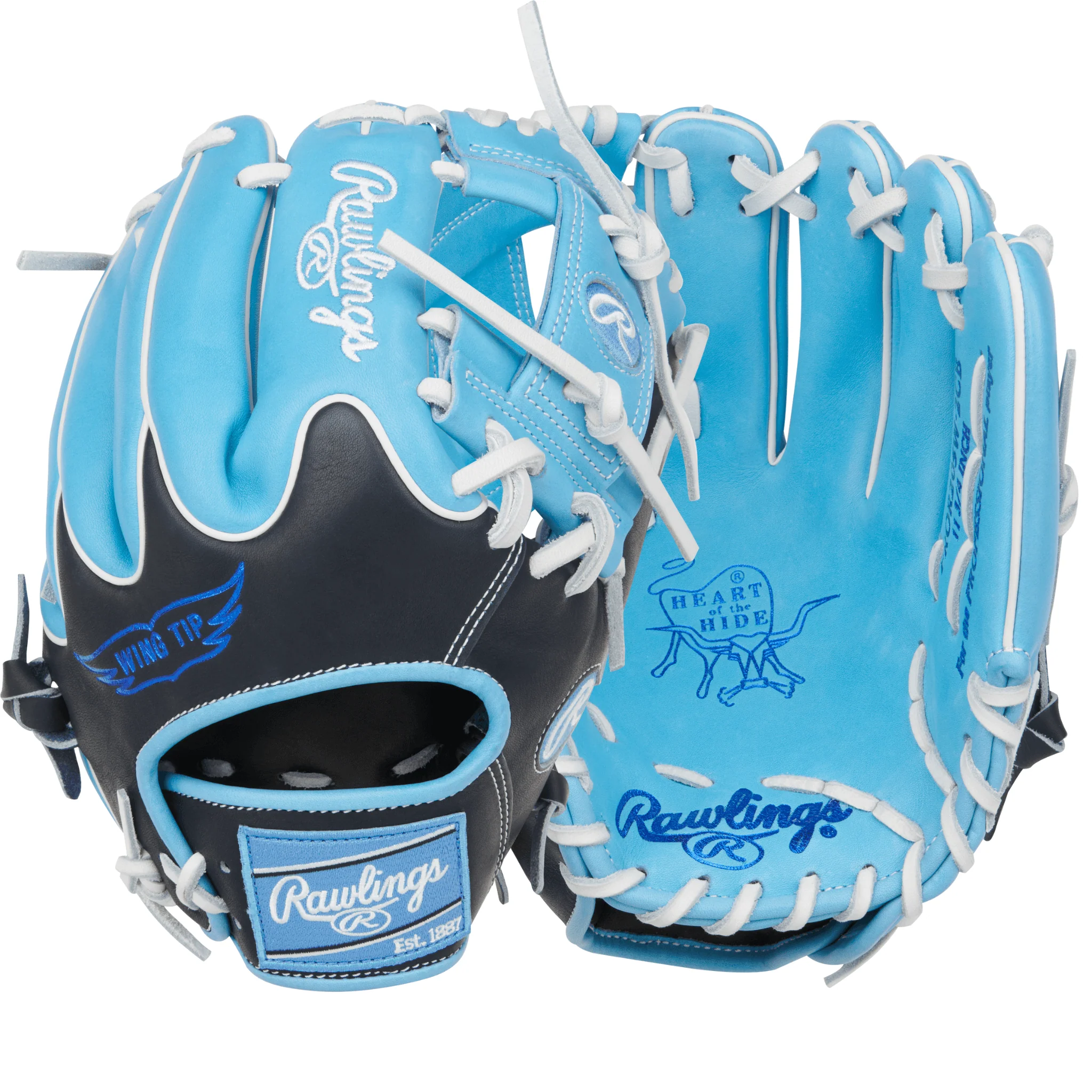 Rawlings Heart of the Hide Series Col. Blue/Black 11.75"