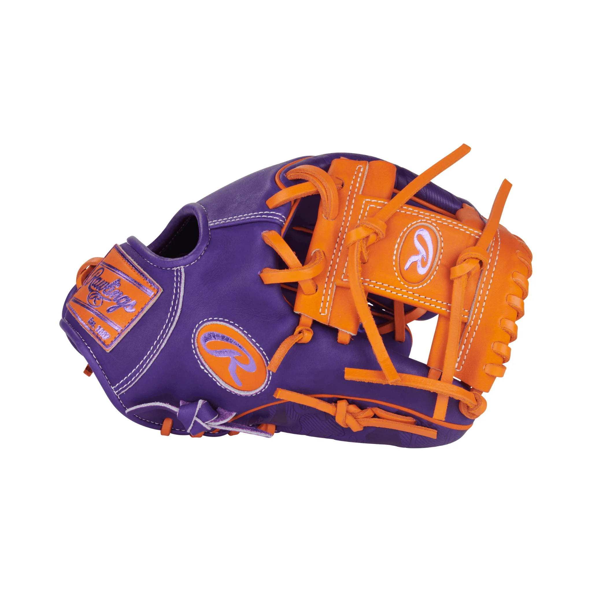 Rawlings Heart of the Hide Series Contour Fit Purple/Orange 11.5" - Image 4