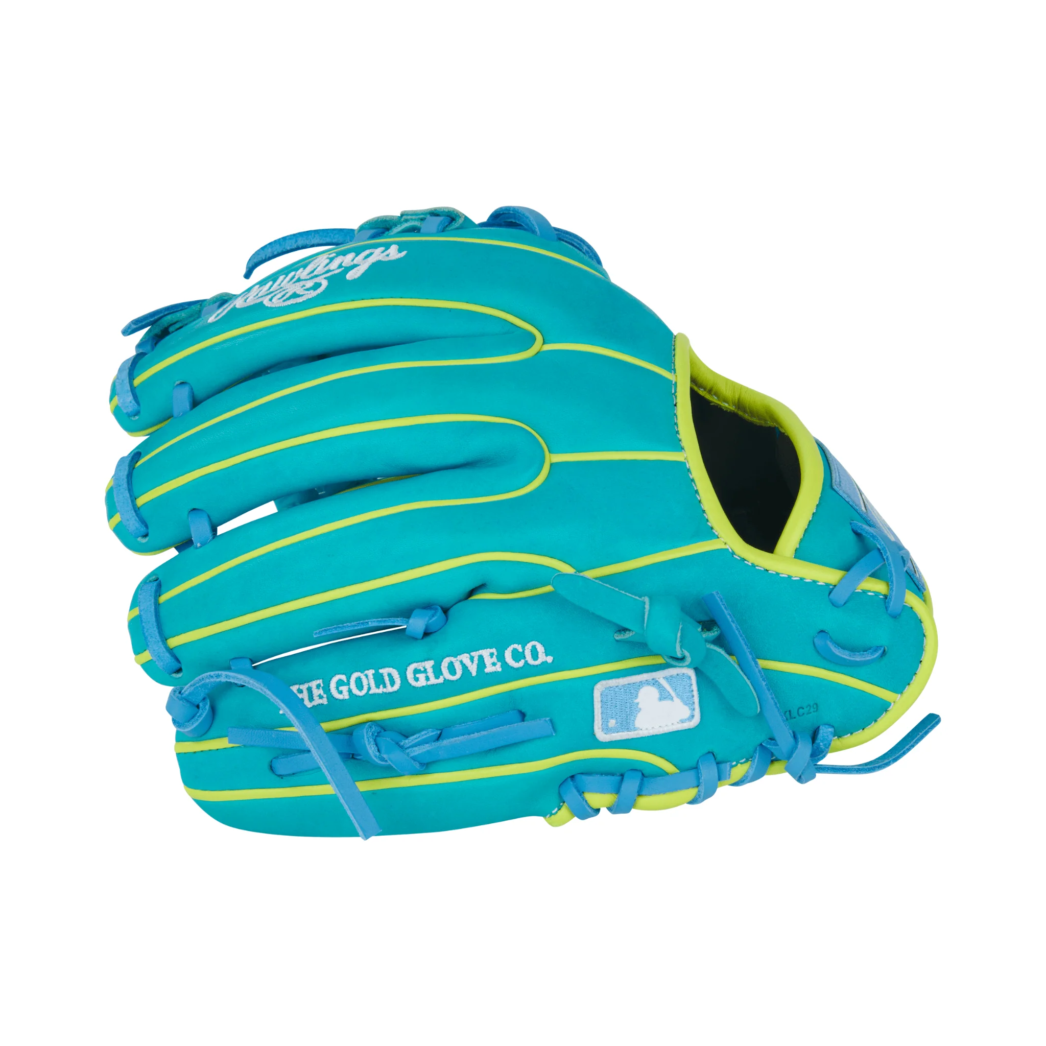 Rawlings Heart of the Hide Series Contour Fit Teal/Yellow 11.5" - Image 5