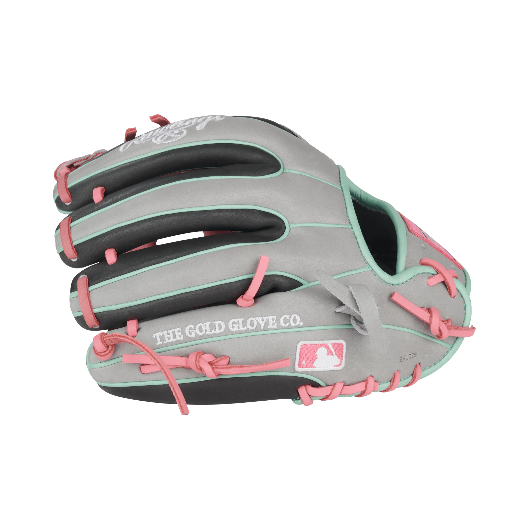 Rawlings Heart of the Hide Series Infield Baseball Glove 11.5" Dark Shadow/Gray/Pink - Image 4