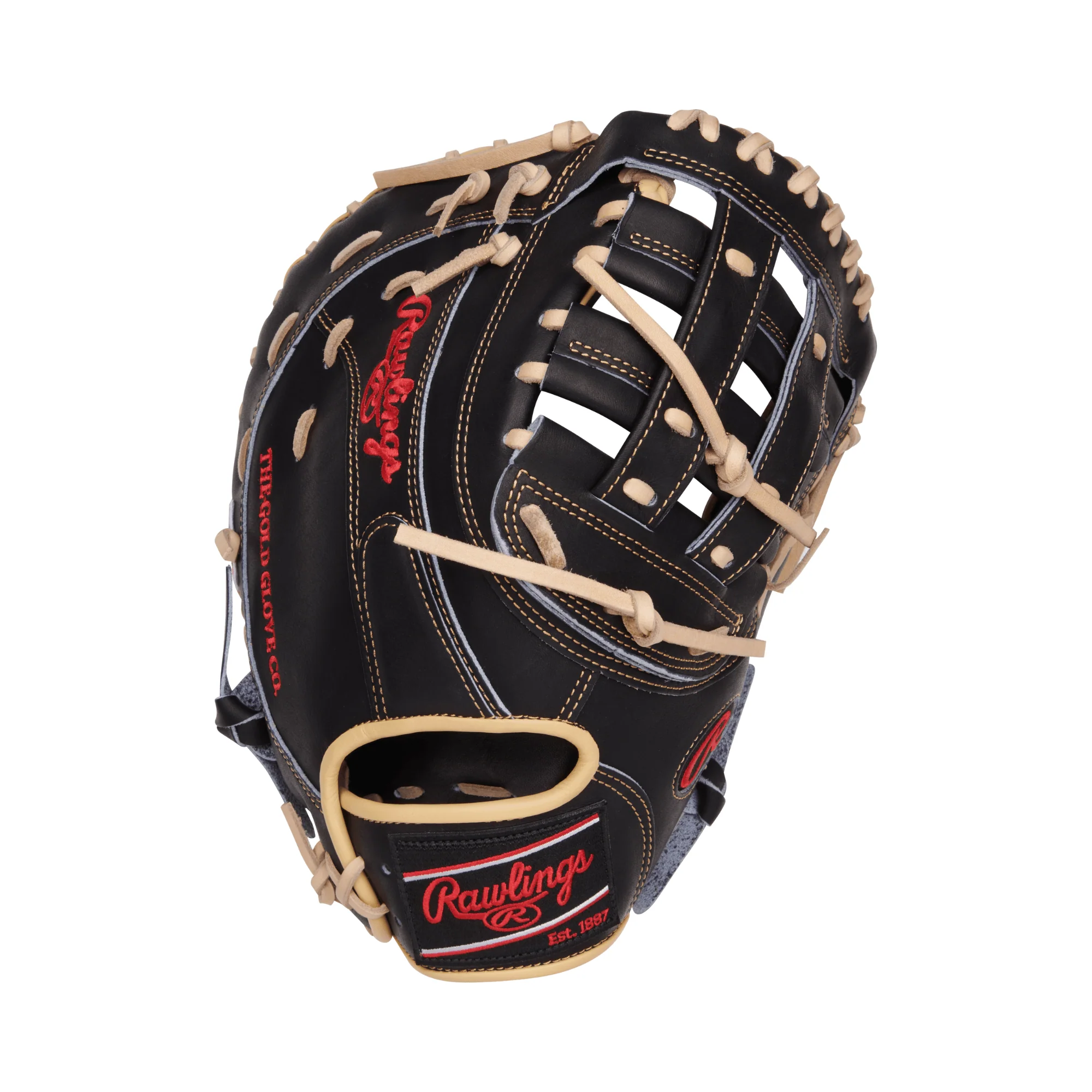 Rawlings Heart of the Hide Series First Base Mitt 12.5"- RHT -  Black - Image 2