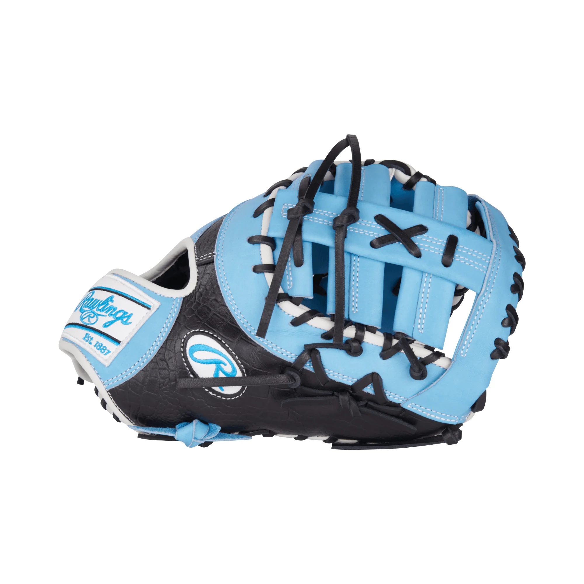 Rawlings Heart Of The Hide Series First Base Mitt 13" Col. Blue/Black LHT - Image 3