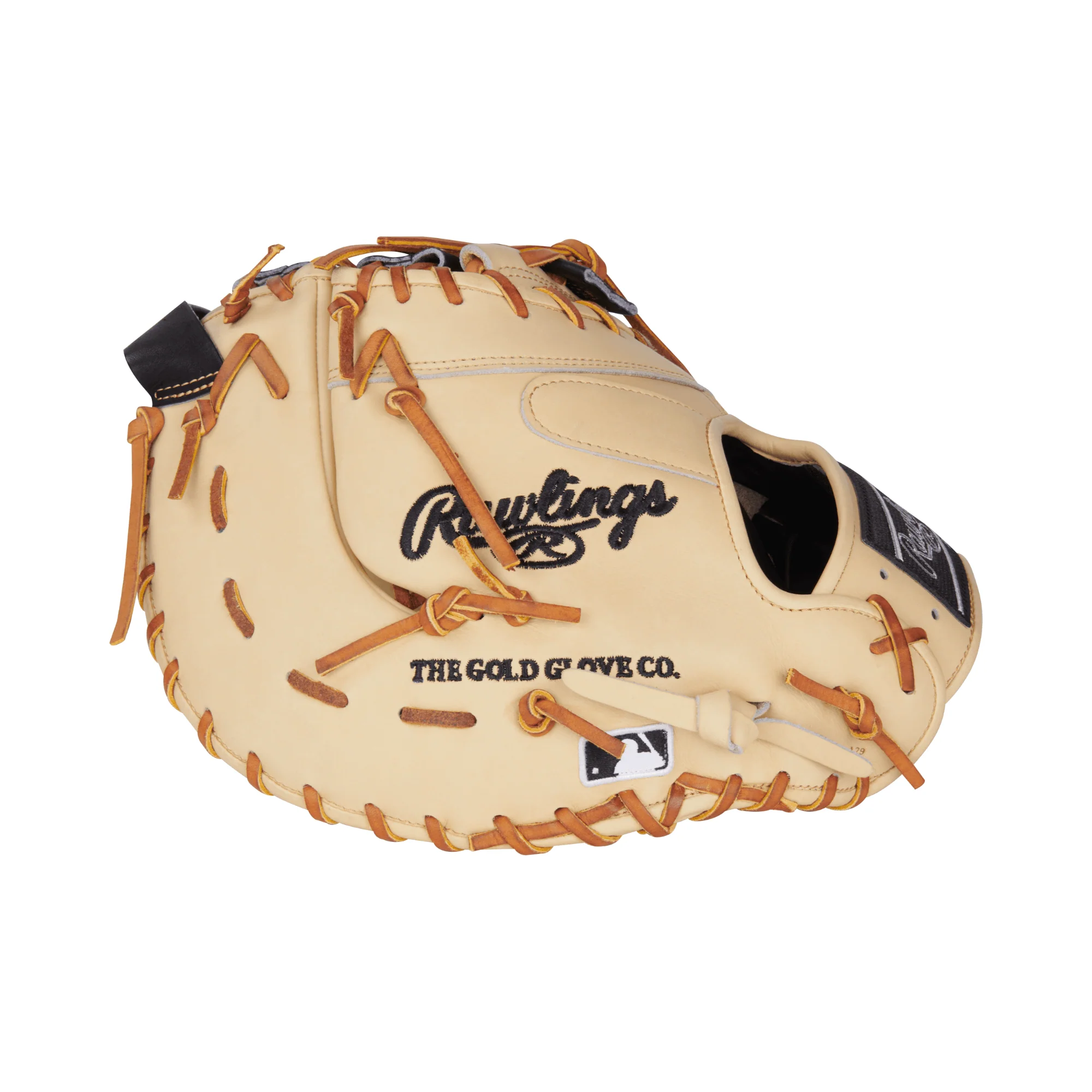 Rawlings Heart of the Hide Series First Base Mitt 13" - Camel/Black - RHT - Image 3