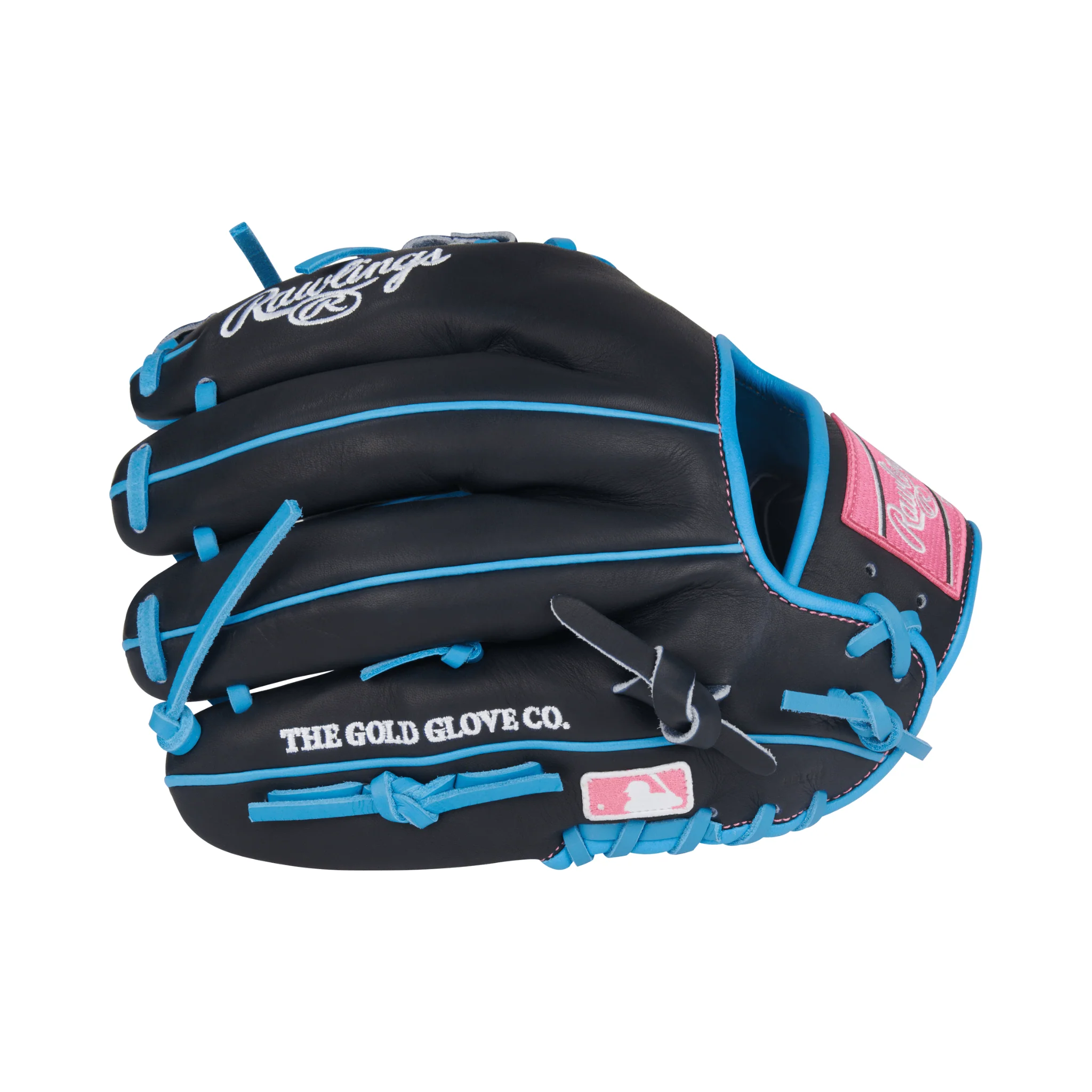 Rawlings Heart of the Hide Series Infield Baseball Glove 11.75" Columbia Blue/Navy - Image 4