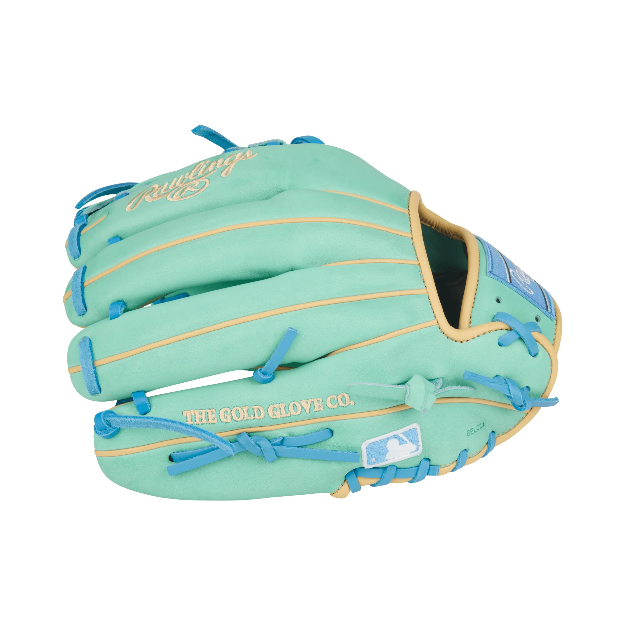 Rawlings Heart of the Hide Series Infield Baseball Glove 11.75" Mint/Col. Blue - Image 5