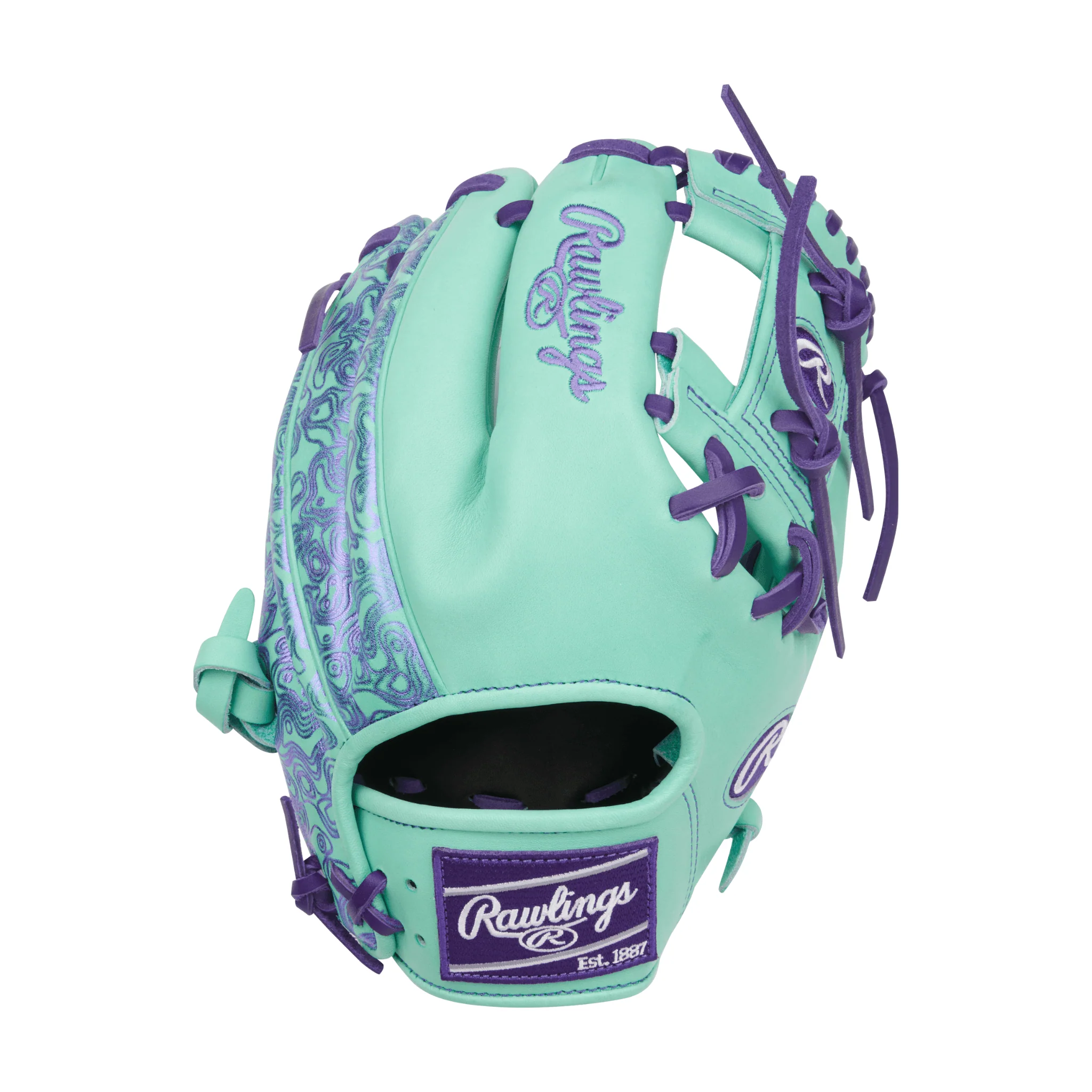 Rawlings Heart of the Hide Series Mint/Purple 11.5" - Image 2