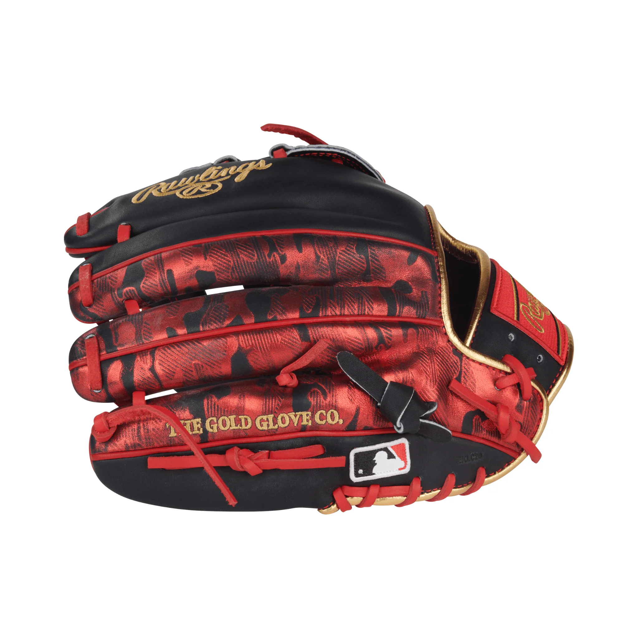 Rawlings Heart of the. Hide Series Nolan Arenado Gameday Pattern Baseball Glove 12" Navy/Scarlet - Image 4