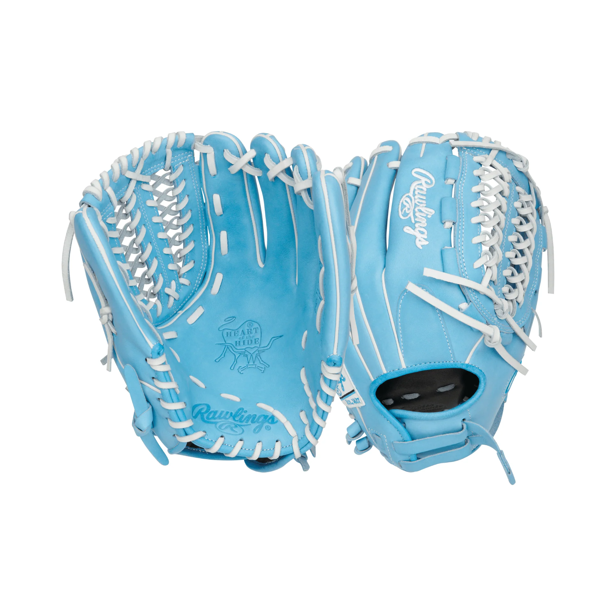 Rawlings Heart of the Hide Series Softball Glove 12.5" Col. Blue - Image 3