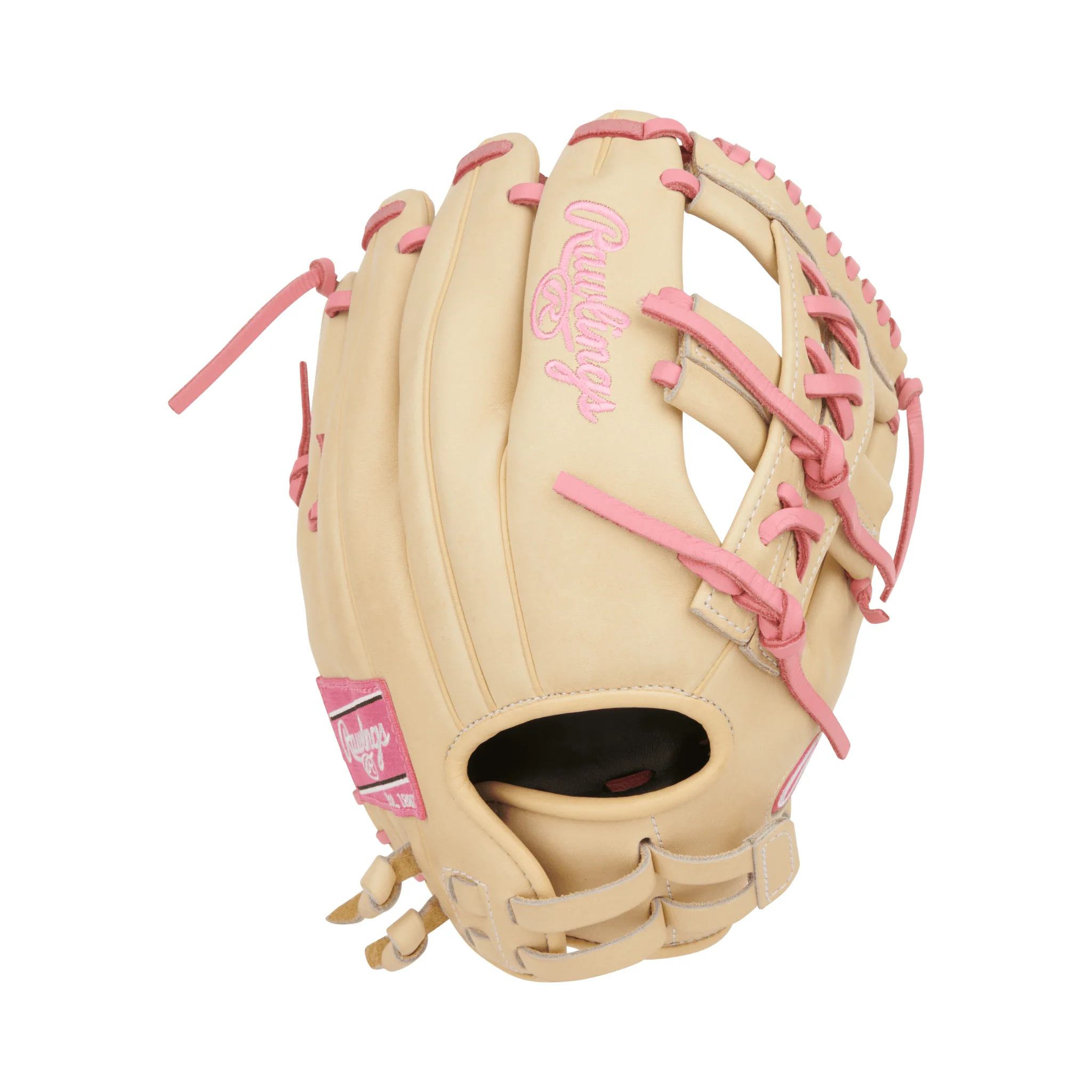 Rawlings Heart of the Hide Series Softball Glove 12" Camel/Pink - Image 2