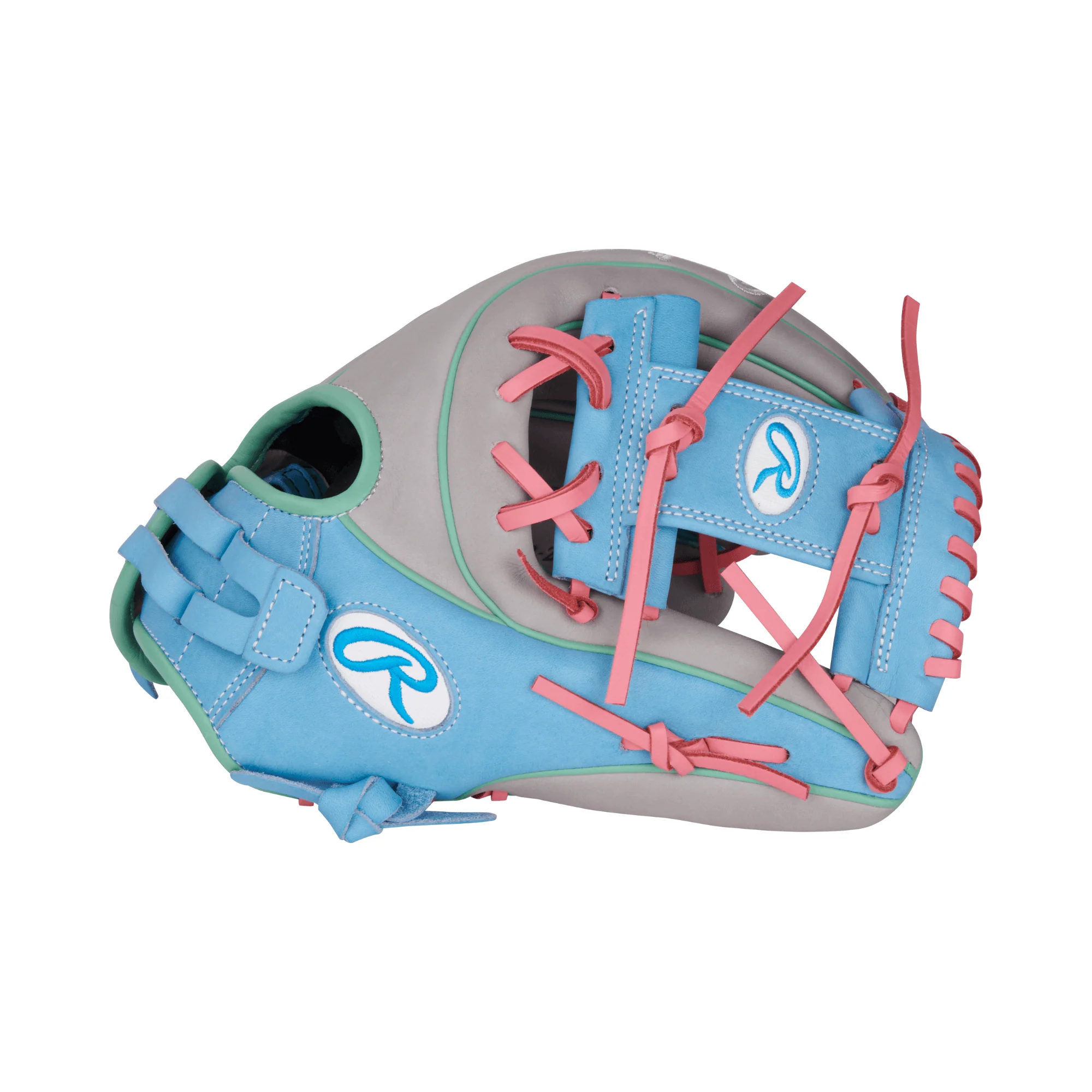 Rawlings Heart of The Hide Series Softball Gray/Col. Blue 12" - Image 3