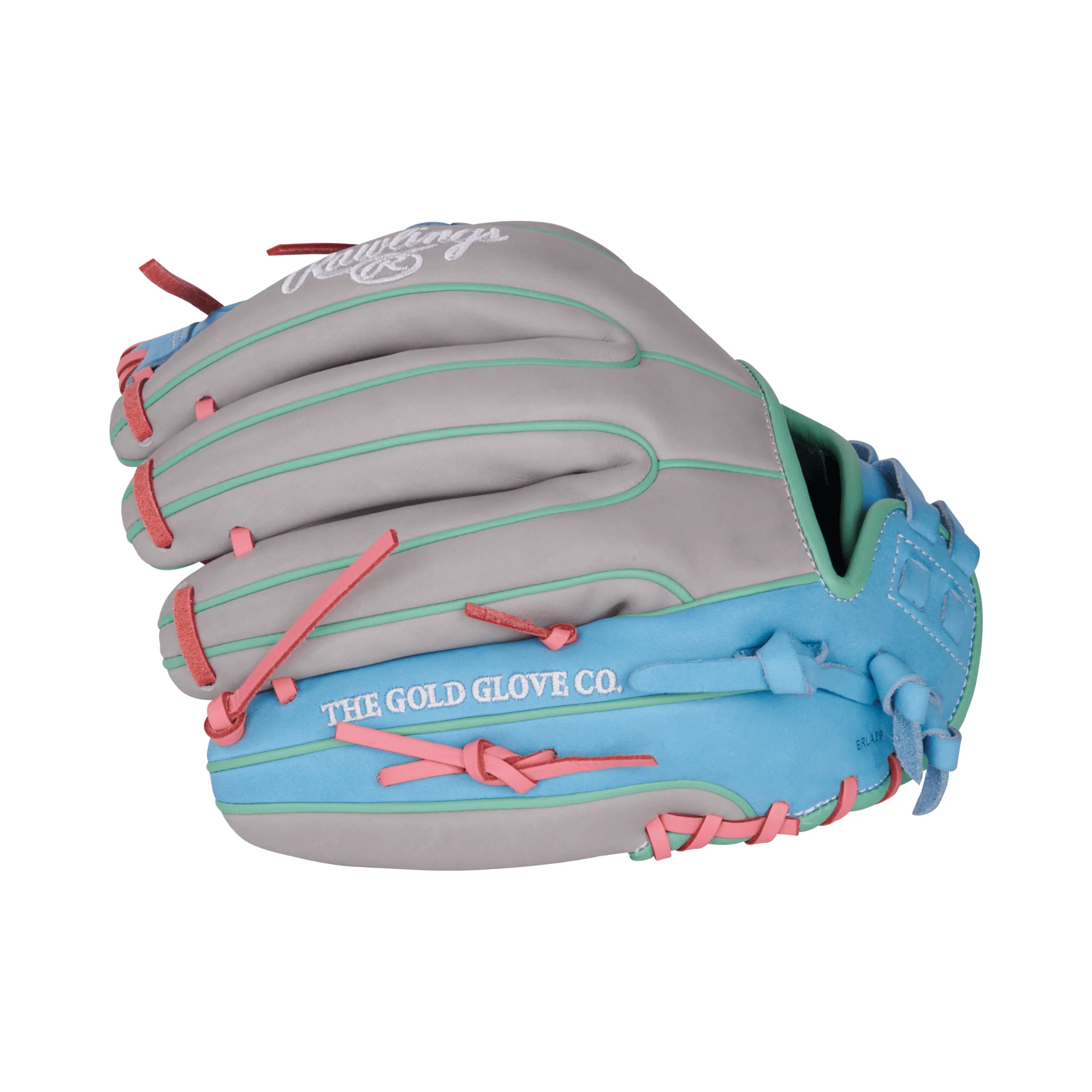 Rawlings Heart of The Hide Series Softball Gray/Col. Blue 12" - Image 5