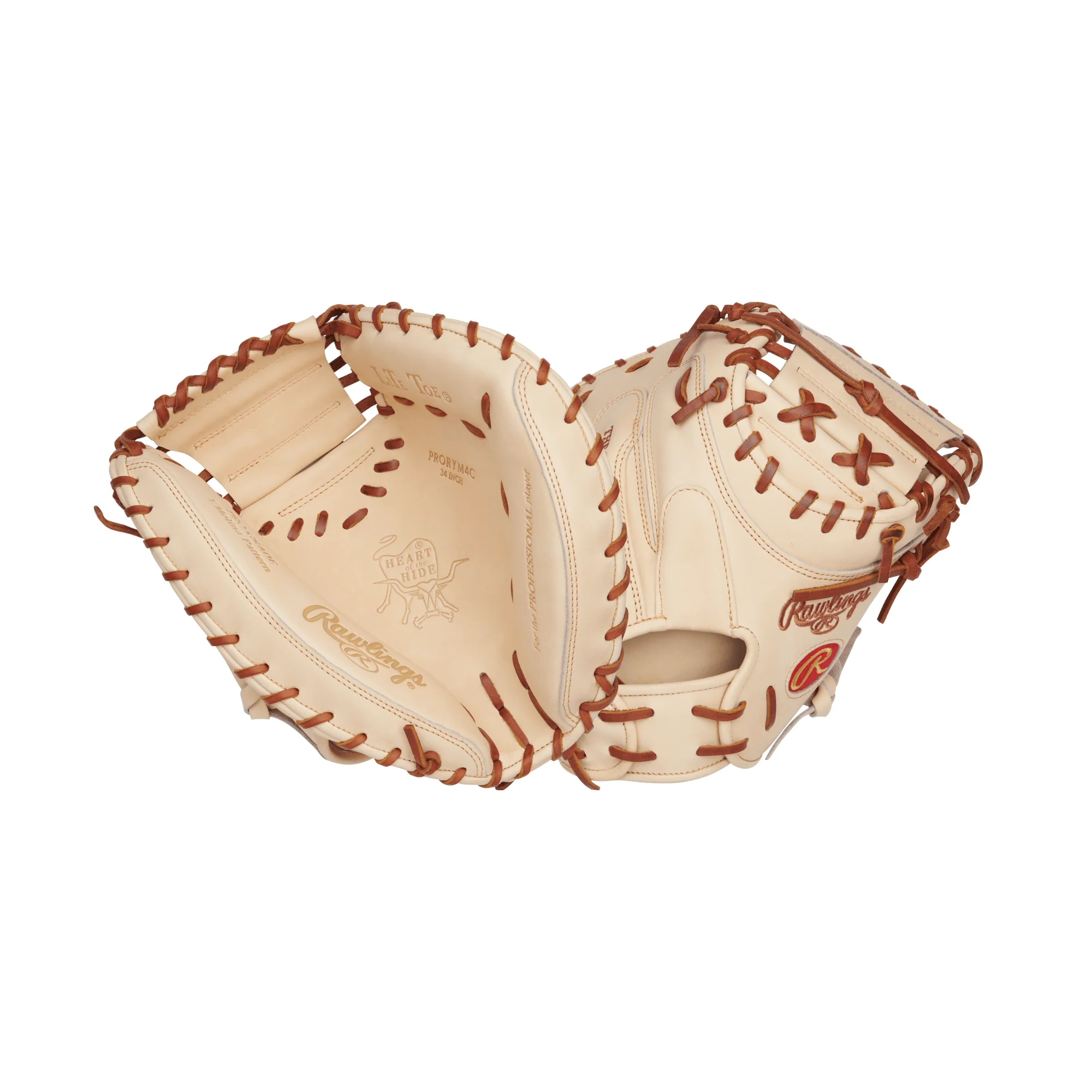 Rawlings Heart of the Hide Series Y. Molina Catchers Mitt 34" Camel - Image 5