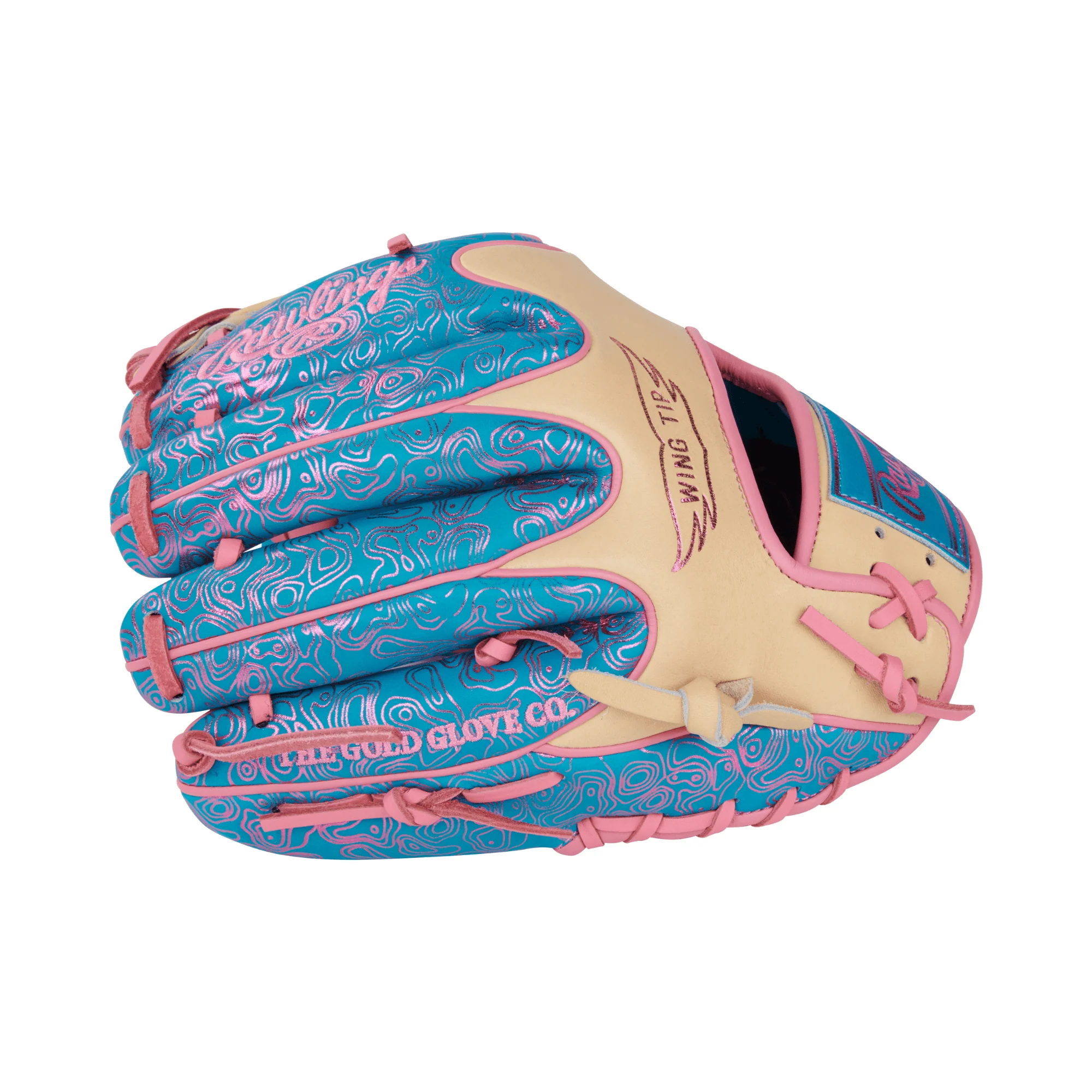 Rawlings Vibrant Series Heart of the Hide 11.5" Teal/Camel/Pink - Image 3