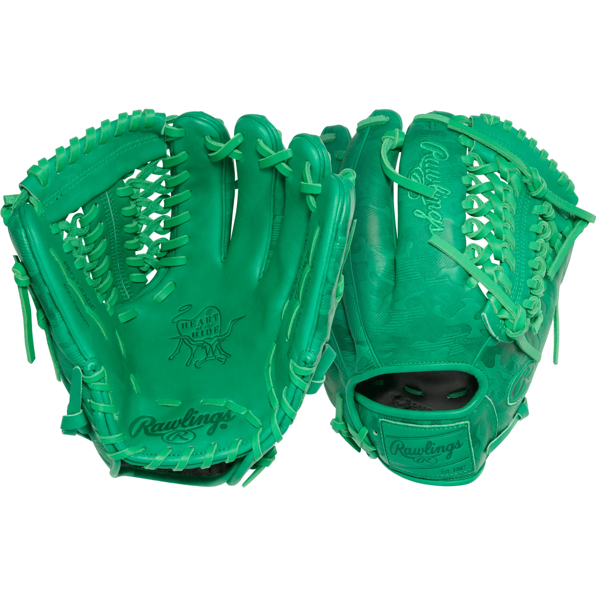 Rawlings HOH ColorSync 10 Kelly Green Camo 11.75" Baseball Glove - Image 4