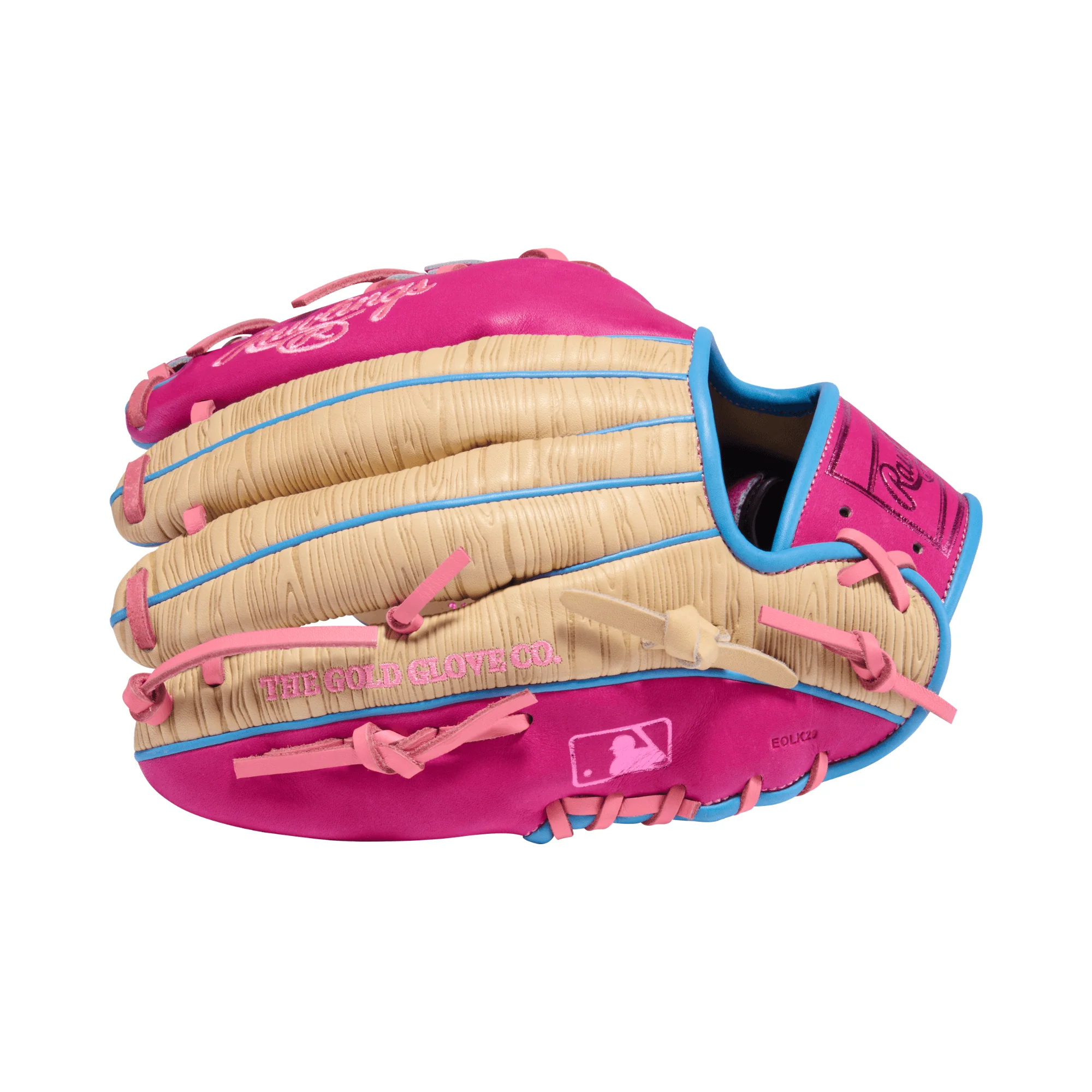 Rawlings HOH ColorSync 10 Woodgrain Pink 11.5" Baseball Glove - Image 4