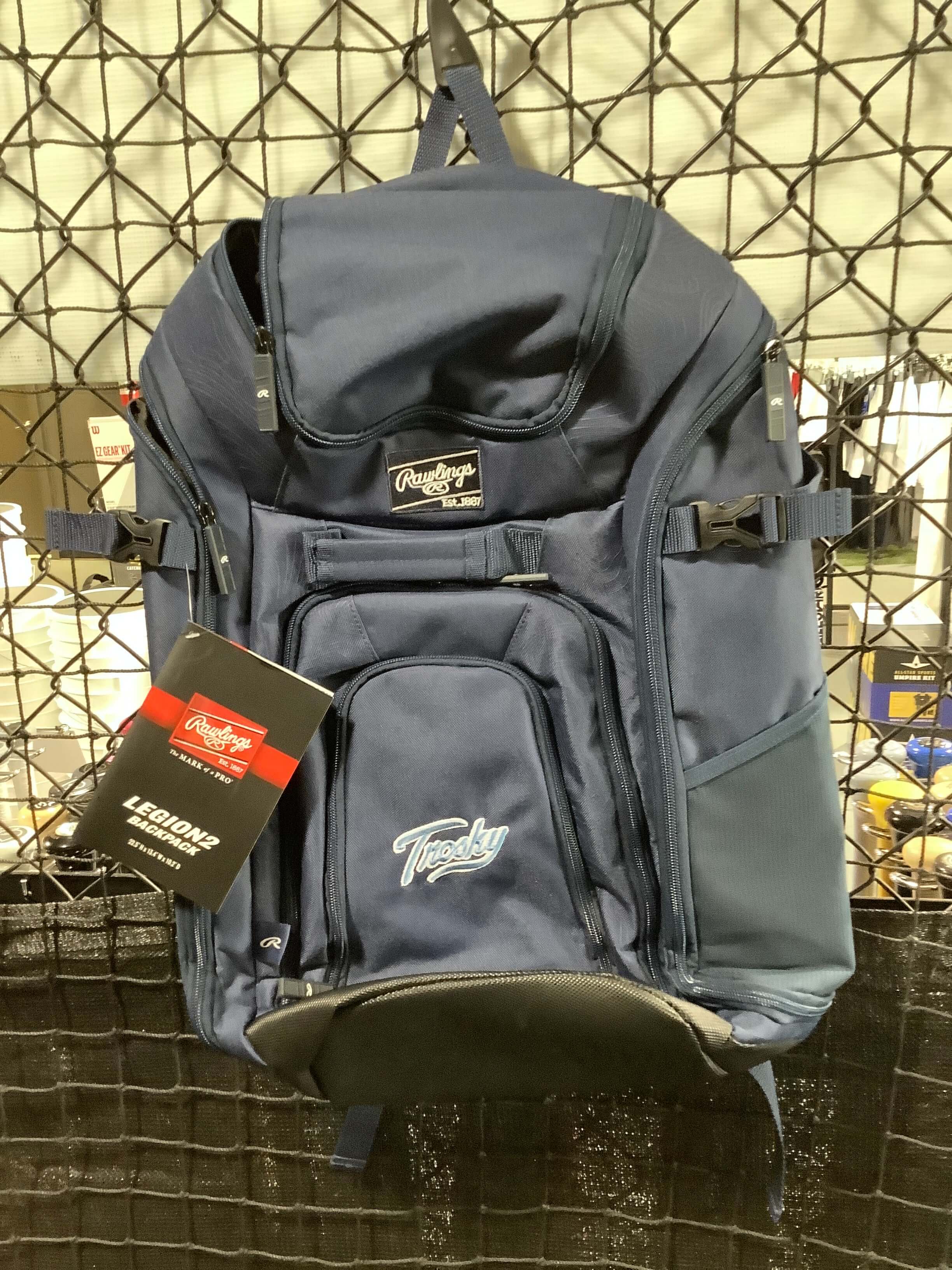 Rawlings Legion 2 Players Backpack Trosky Navy - Image 2