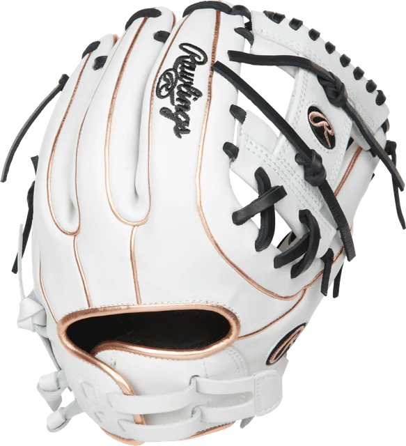 Rawlings Liberty Advanced Fastpitch Infield Glove 11 3/4 White/Black/Rose Gold