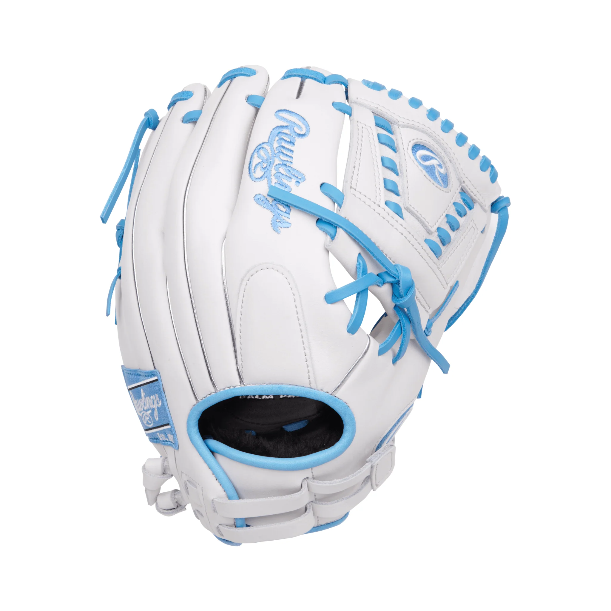 Rawlings Liberty Advanced Softball Glove 12" White/Columbia Blue - Image 2