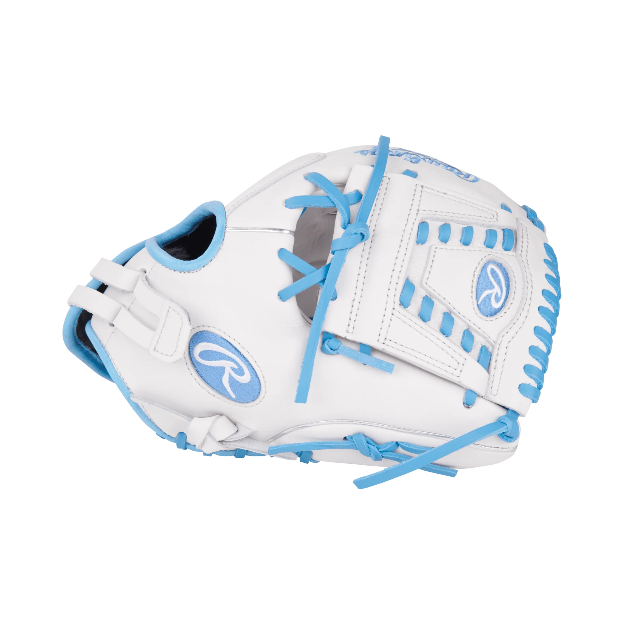 Rawlings Liberty Advanced Softball Glove 12" White/Columbia Blue - Image 4