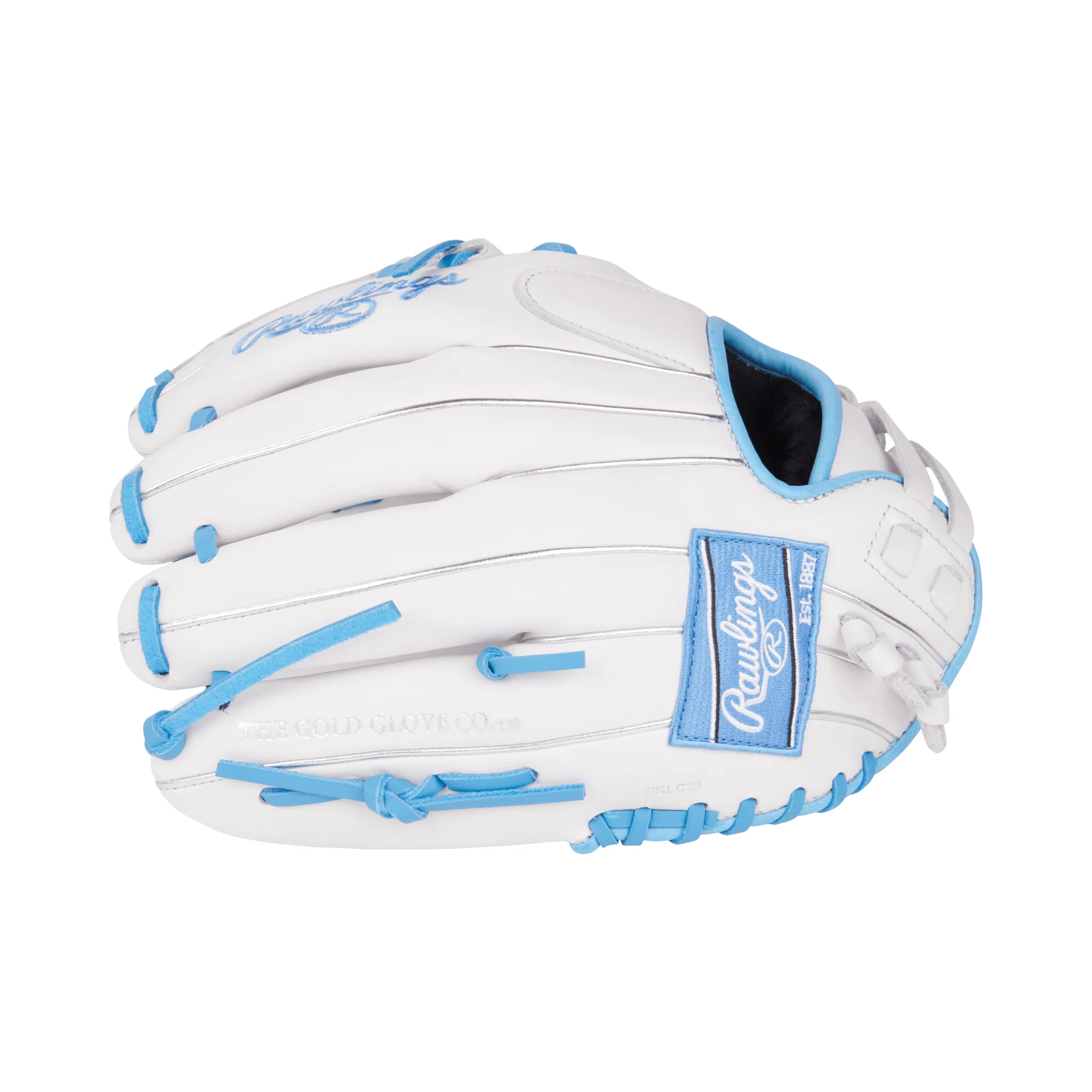 Rawlings Liberty Advanced Softball Glove 12" White/Columbia Blue - Image 5