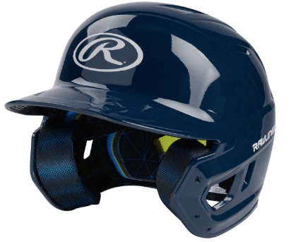 Rawlings Mach Gloss 1-Tone Baseball Helmet Navy - Image 7