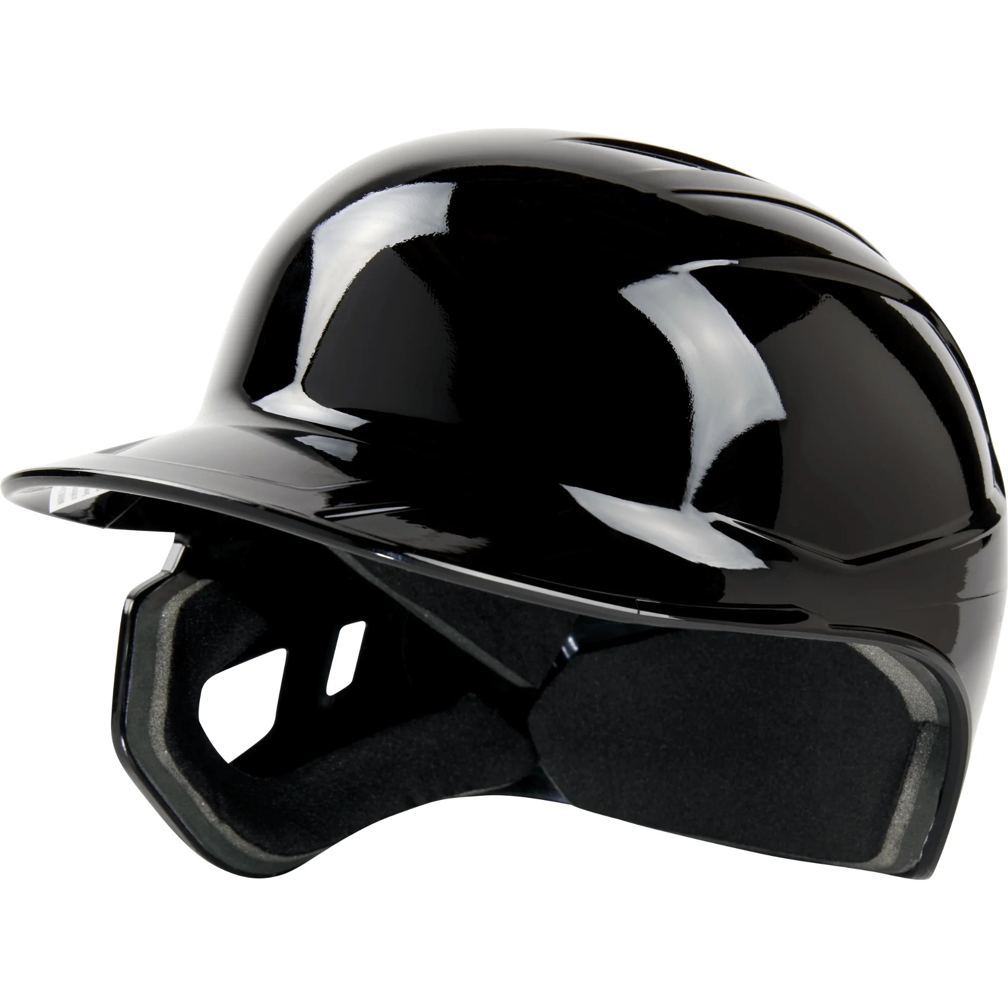 Rawlings MACH Single Ear Left Handed Batting Helmet - Gloss Black