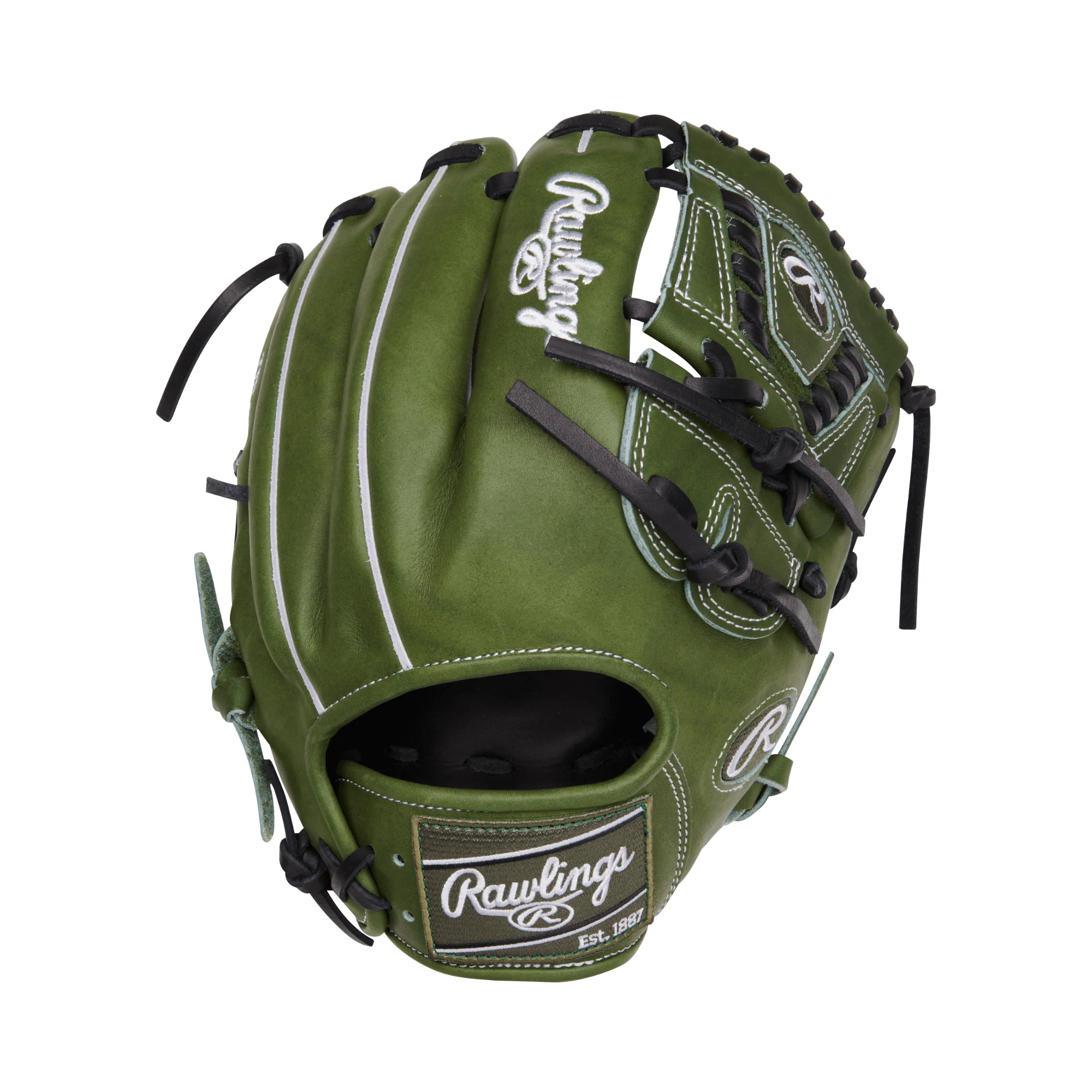 Rawlings Military Green Heart of the Hide 11 75" Fielders Glove LHT - Image 2