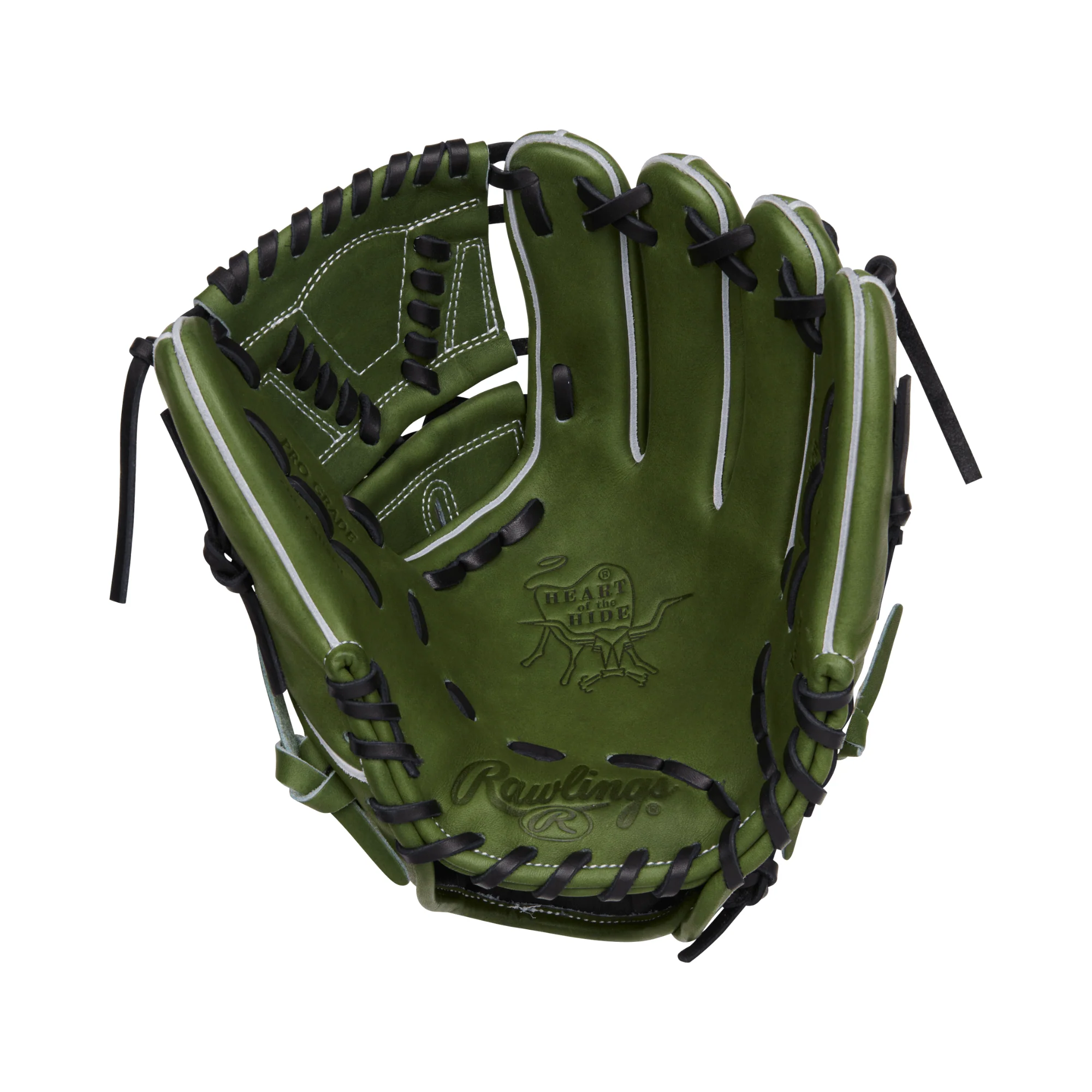 Rawlings Military Green Heart of the Hide 11 75" Fielders Glove LHT - Image 3