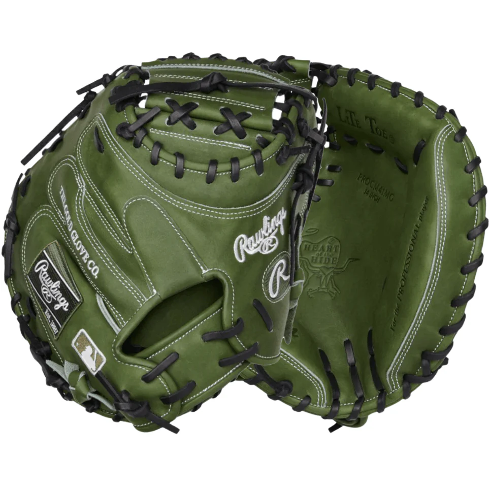 Rawlings Military Green Heart of the Hide 34" Catchers Mitt