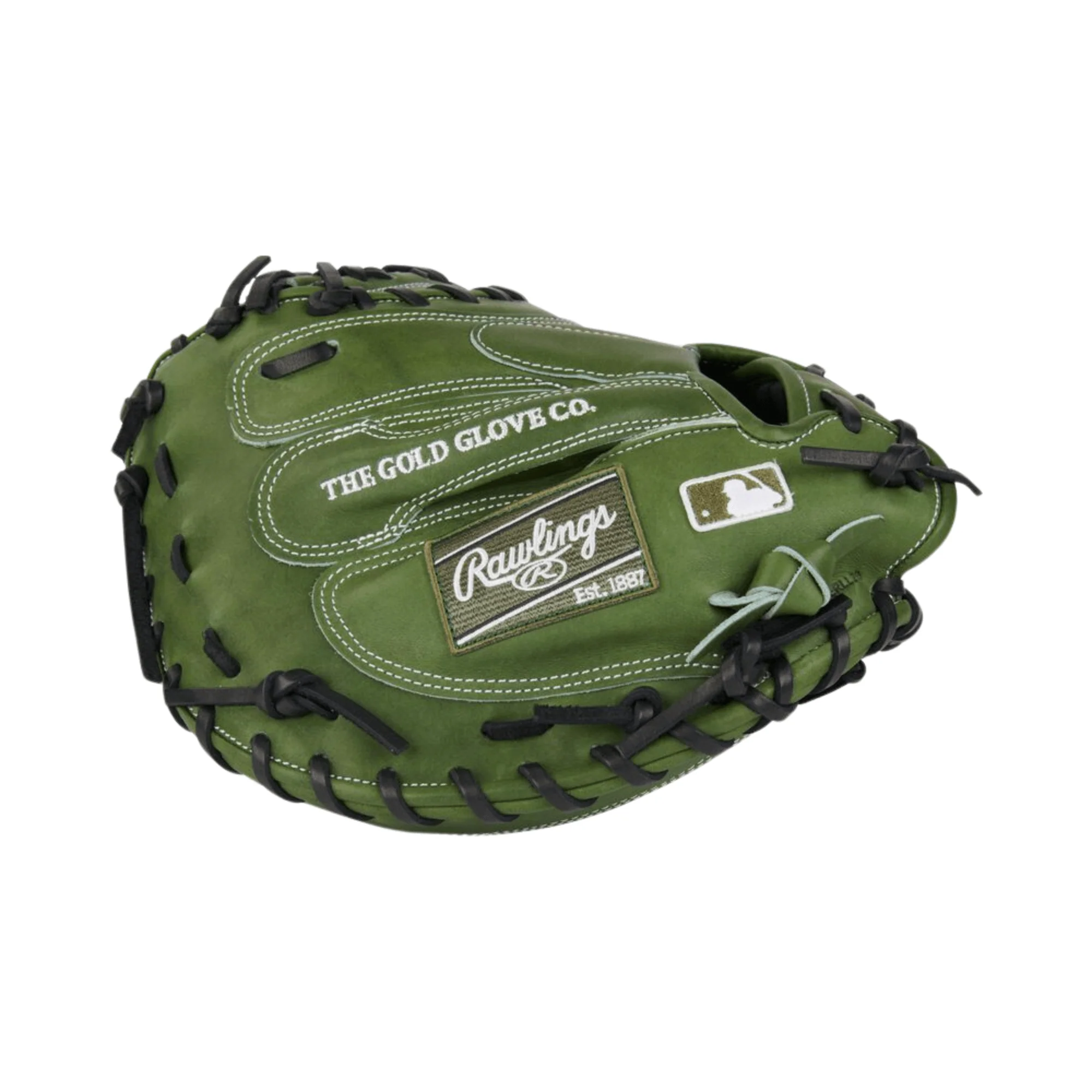Rawlings Military Green Heart of the Hide 34" Catchers Mitt - Image 5