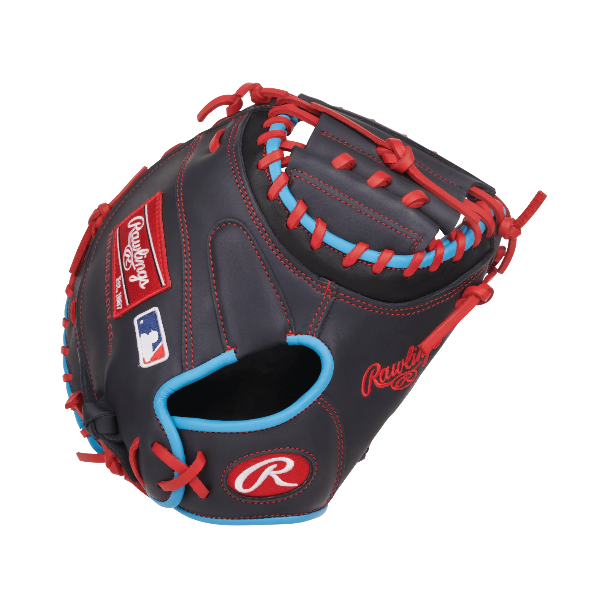 Rawlings NXT Series Catchers Mitt Baseball Glove 32.5" Navy/Gray - Image 2