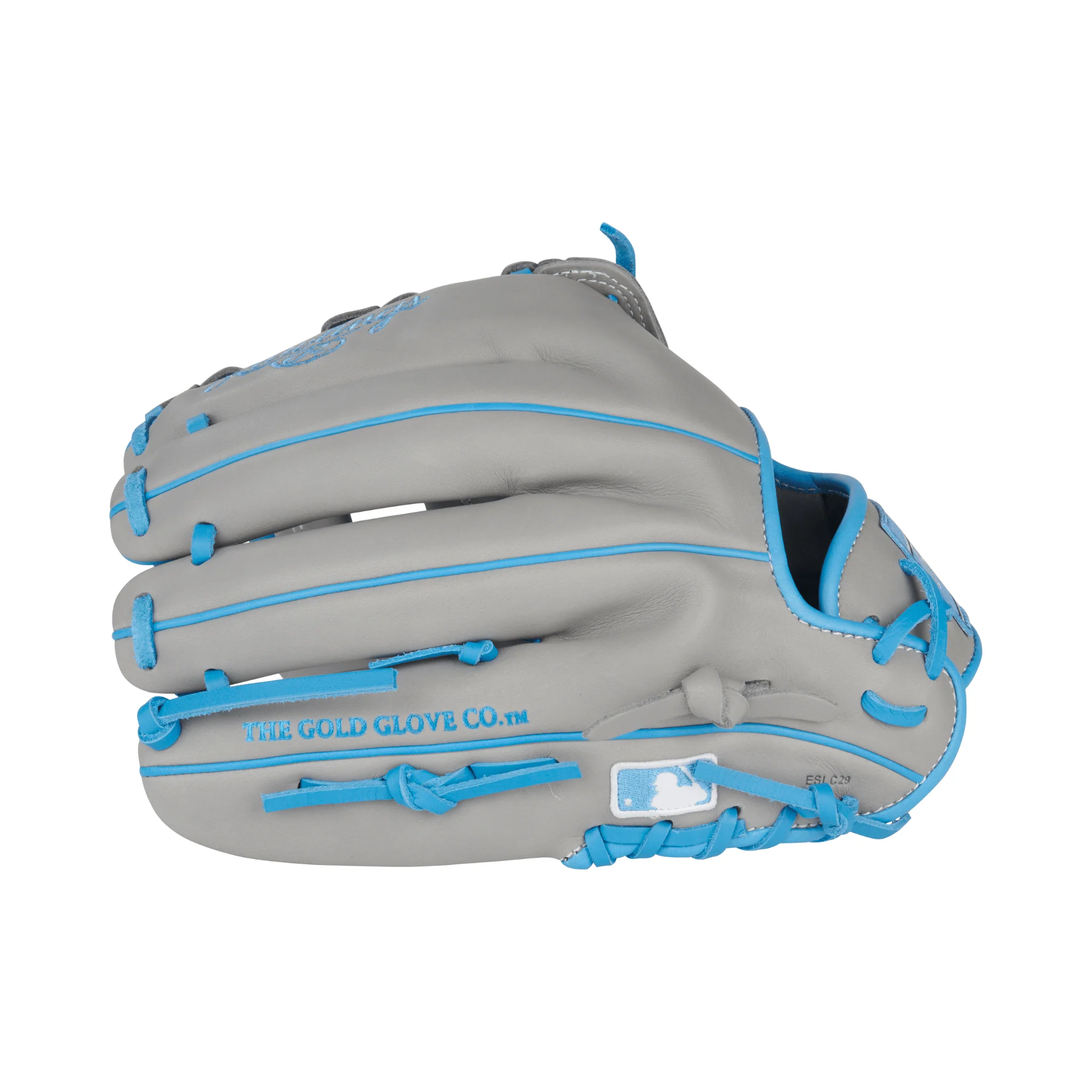 Rawlings NXT Series ContoUR Fit Utility Baseball Glove 12.25" Gray/Columbia Blue - Image 5