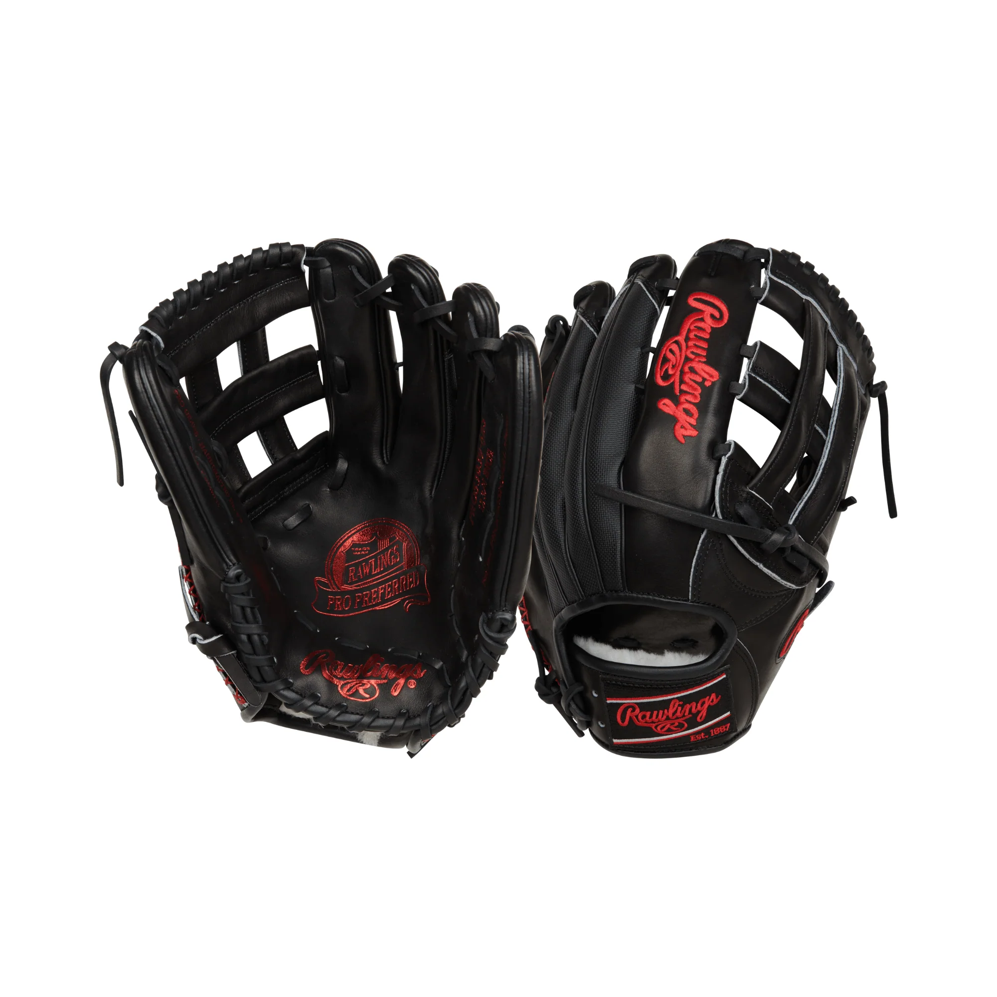 Rawlings Pro Preferred Series Baseball Outfield Glove 12.75" - LHT - Image 3