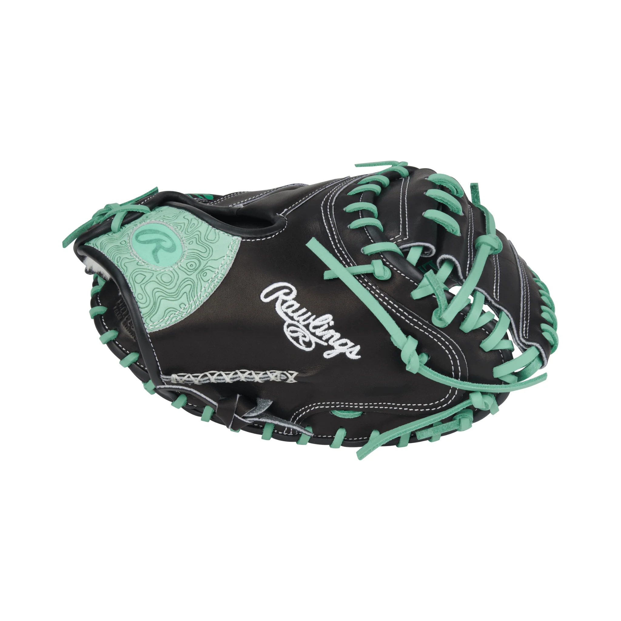 Rawlings Pro Preferred Series Catchers Mitt Black/Mint 33" - Image 4