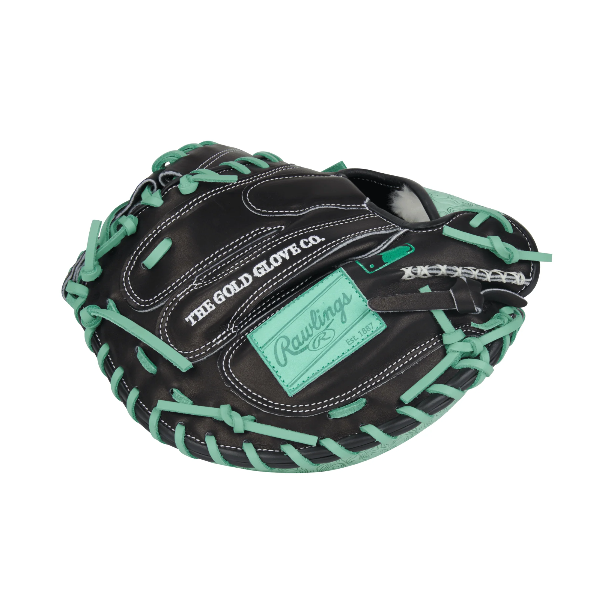 Rawlings Pro Preferred Series Catchers Mitt Black/Mint 33" - Image 5