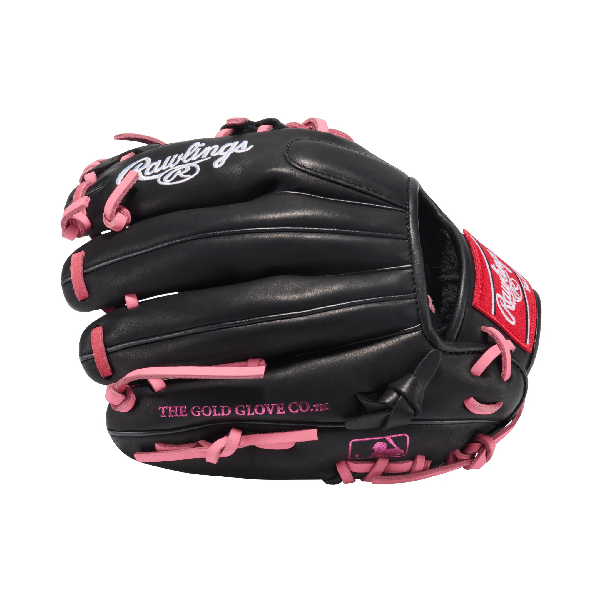 Rawlings R9 Baseball Contour Series Infield Baseball Glove 11.25" Black/Pink - Image 5