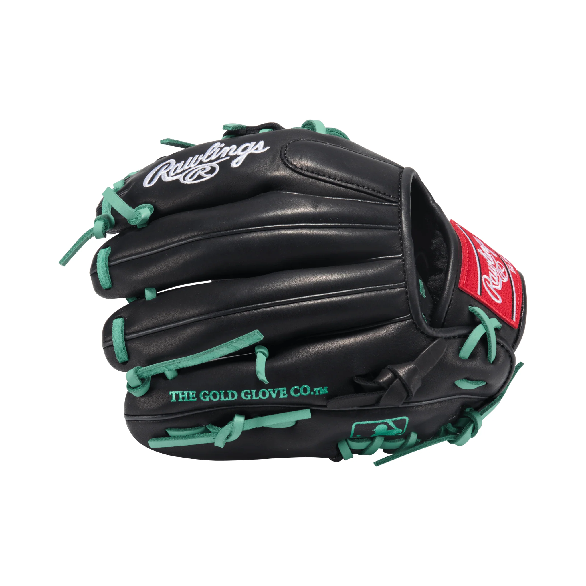 Rawlings R9 Baseball Contour Series Infield Baseball Glove 11" Black/Mint - Image 4