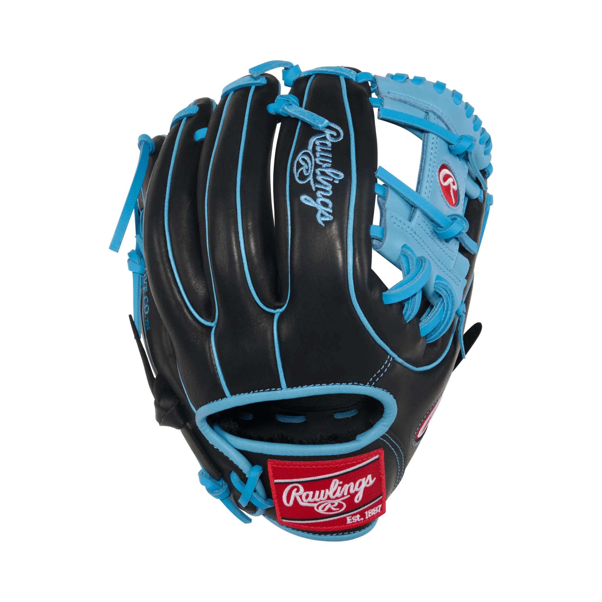 Rawlings R9 Baseball Series Infield Baseball Glove 11.5" Black/Col. Blue - Image 2