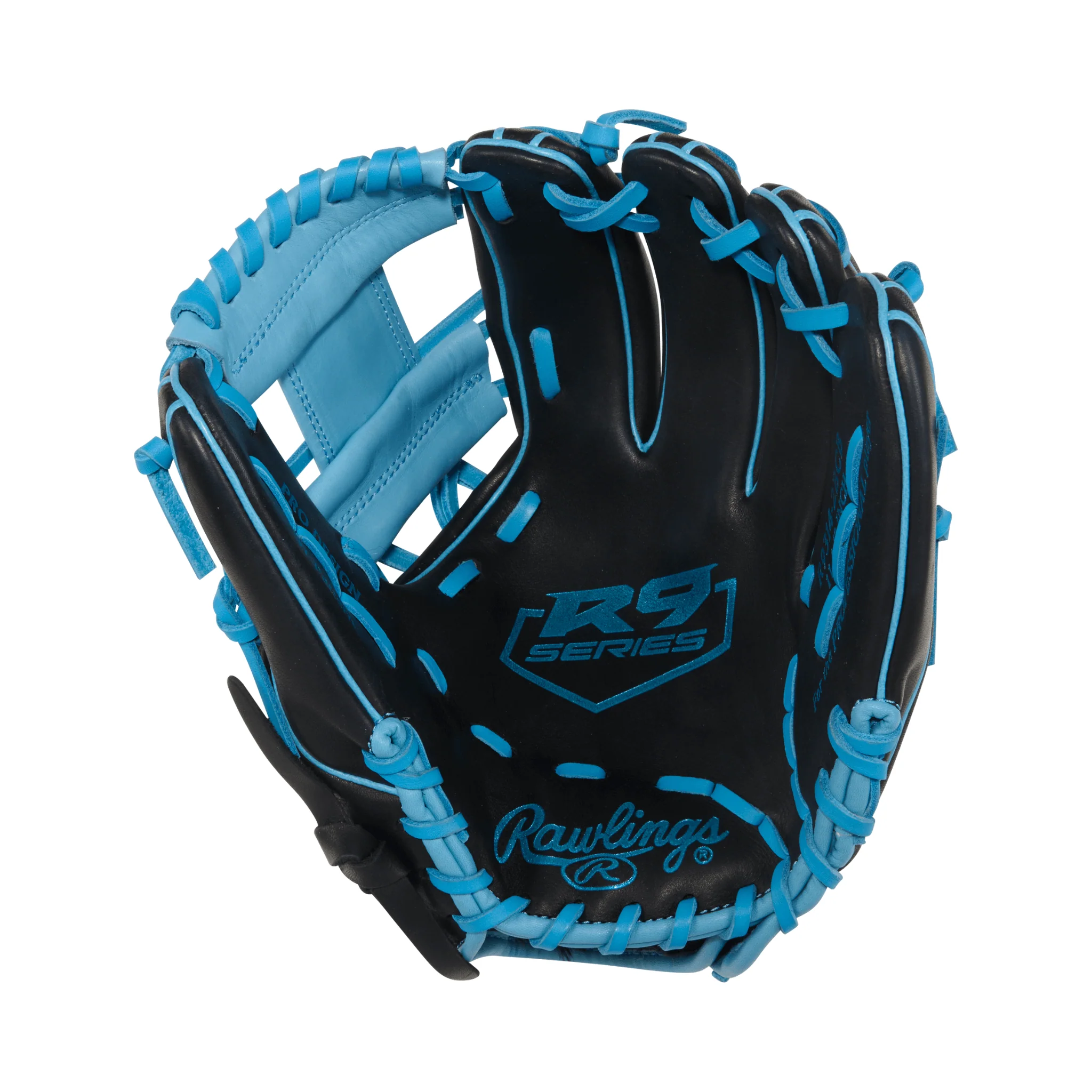 Rawlings R9 Baseball Series Infield Baseball Glove 11.5" Black/Col. Blue - Image 3