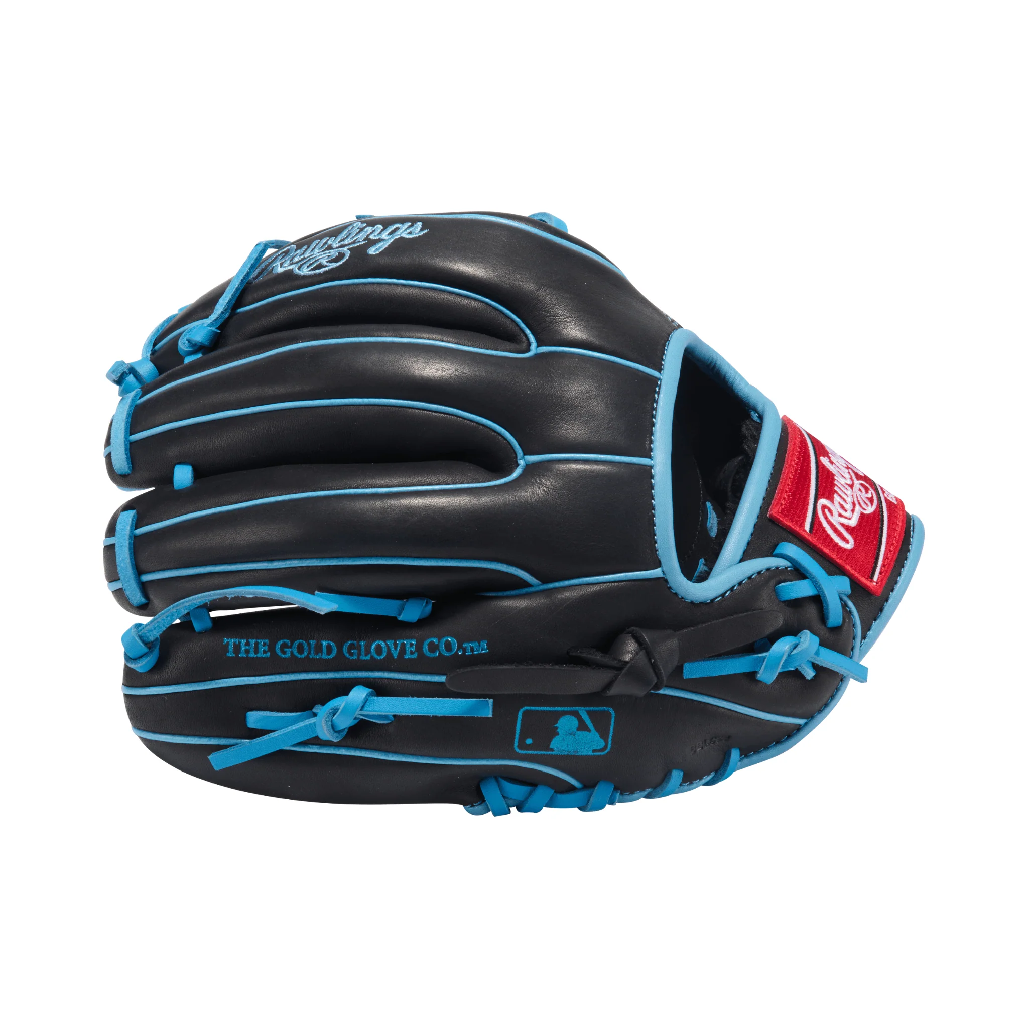 Rawlings R9 Baseball Series Infield Baseball Glove 11.5" Black/Col. Blue - Image 4