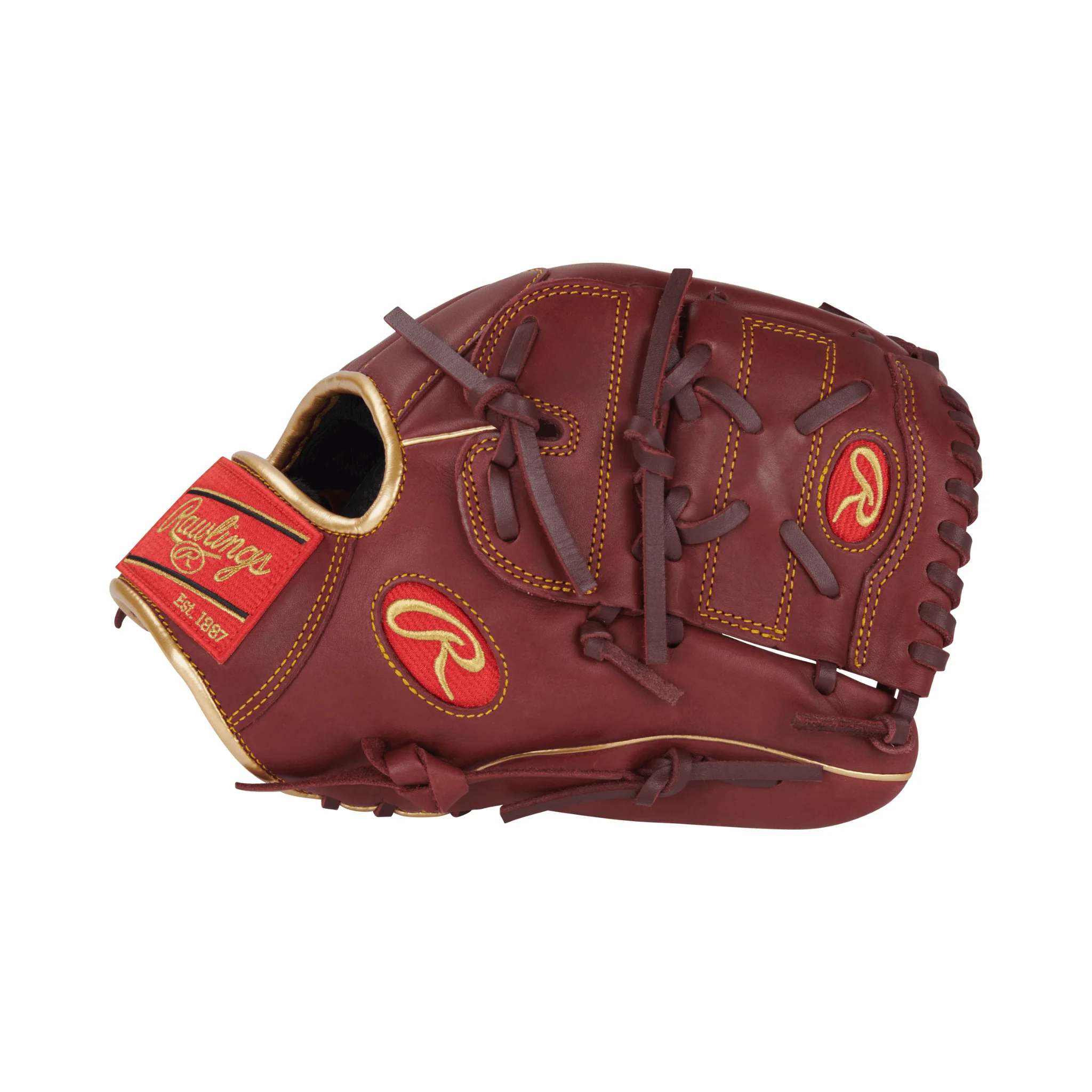 Rawlings R9 Baseball Series Baseball Glove 12" Sherry LHT - Image 4