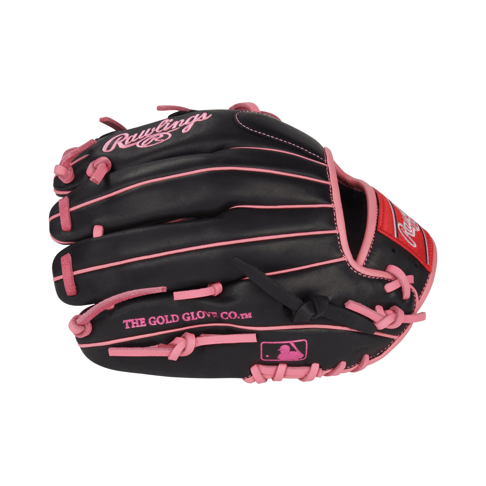 Rawlings R9 Baseball Series Infield Baseball Glove 11.5" Black/Pink - Image 5