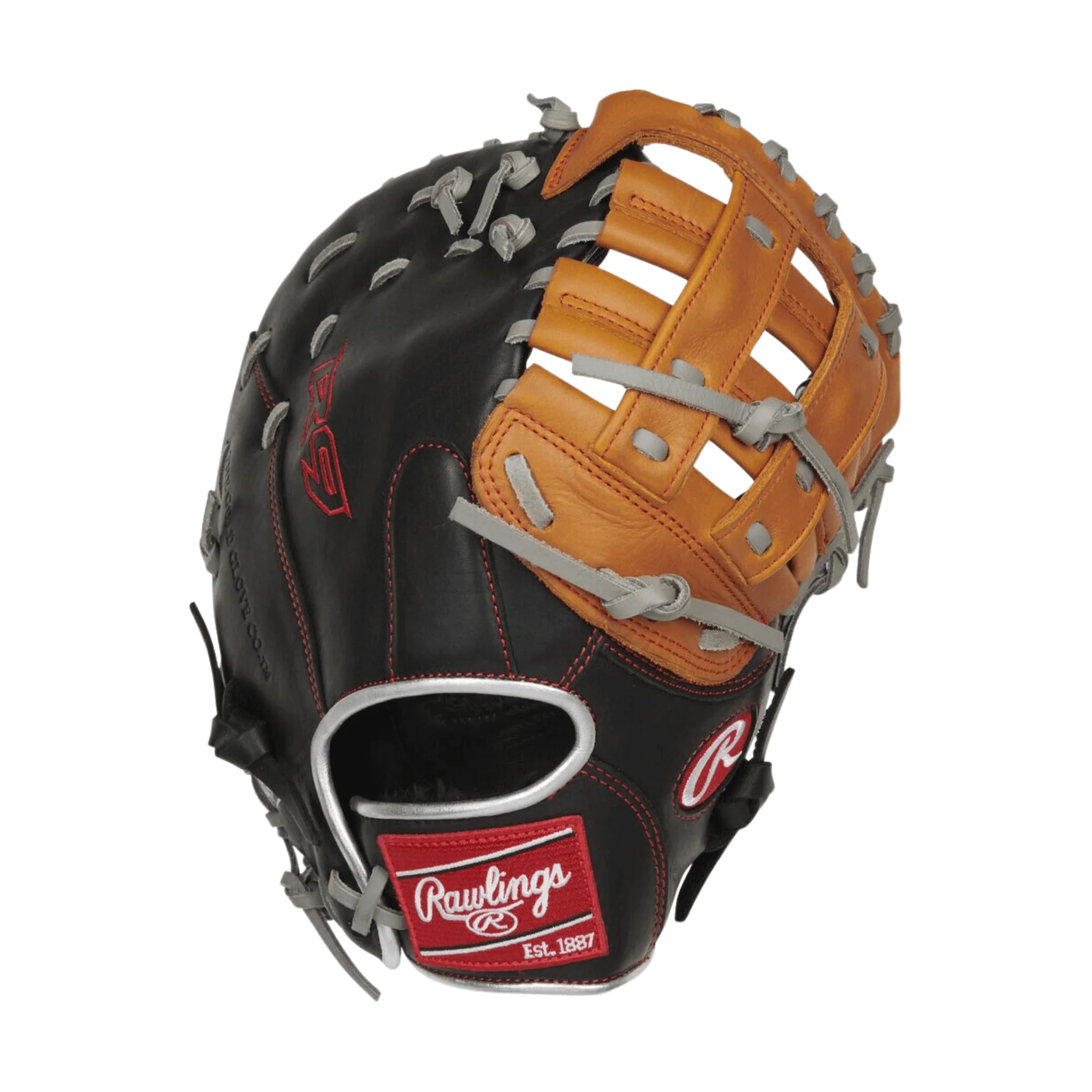 Rawlings R9 Contour Fit Series 1B Mitt CONV/MOD PRO H Web Adjustable Wrist RHT 12"