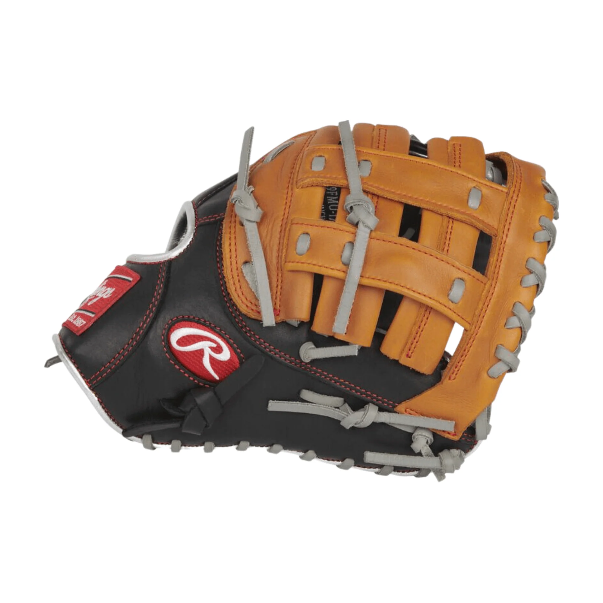 Rawlings R9 Contour Fit Series 1B Mitt CONV/MOD PRO H Web Adjustable Wrist RHT 12" - Image 4