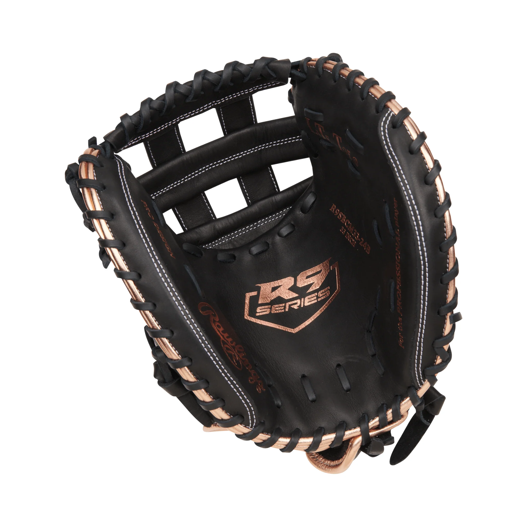 Rawlings R9 Series Catchers Mitt Softball Glove Black 33" - Image 3