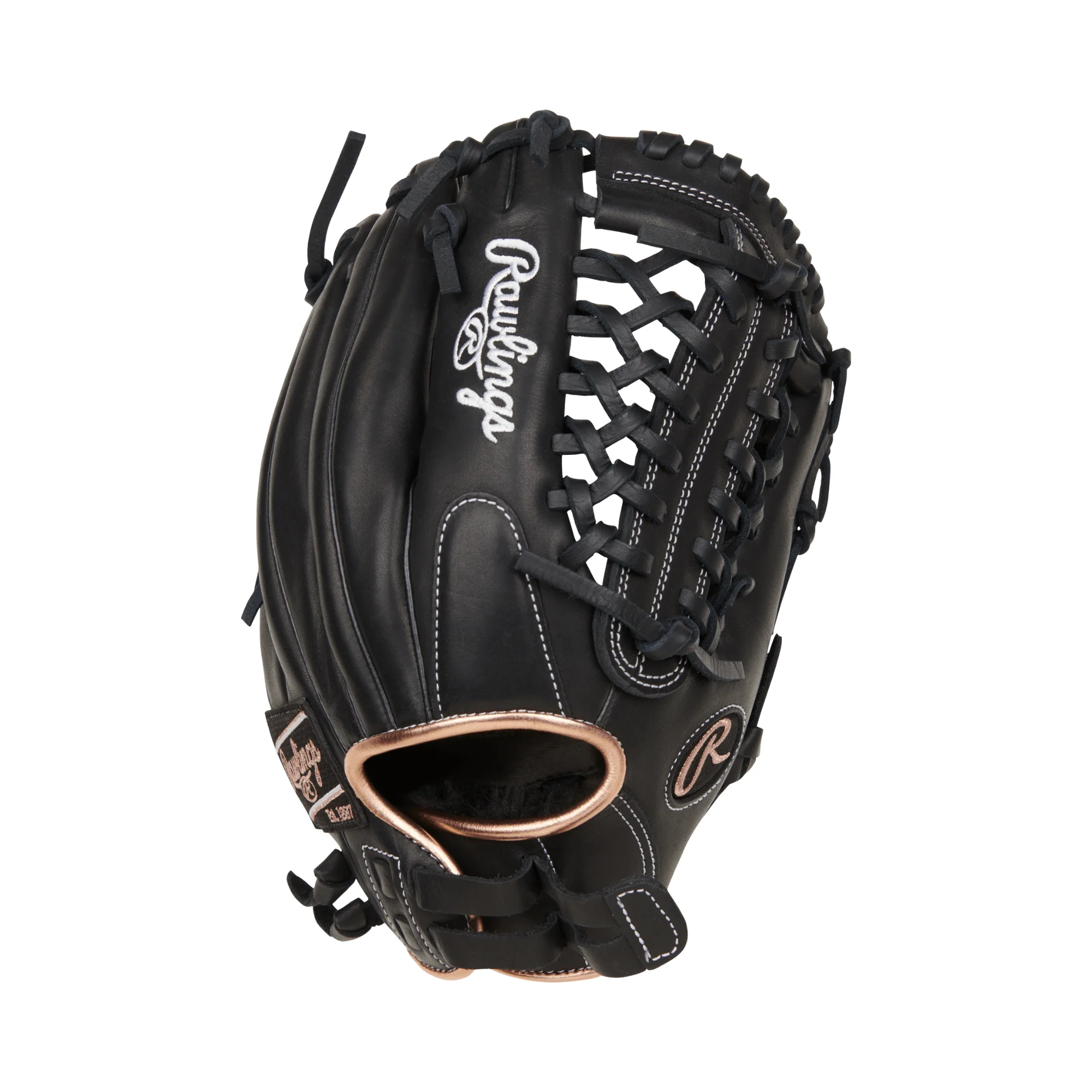 Rawlings R9 Series Softball Glove Black 12" - Image 2