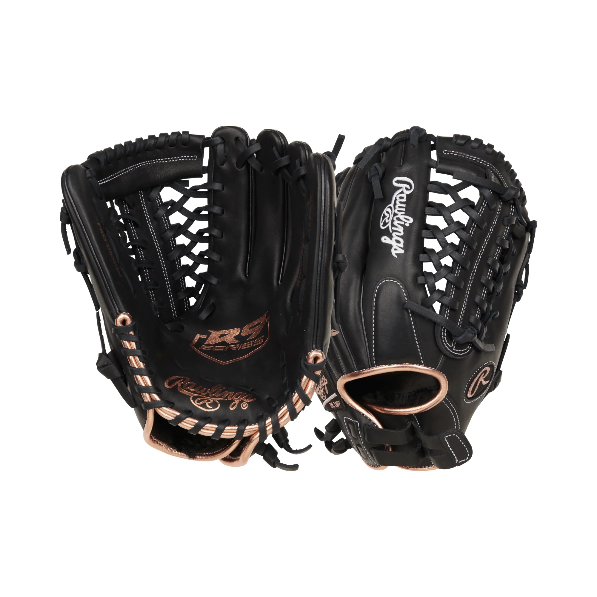 Rawlings R9 Series Softball Glove Black 12" - Image 3