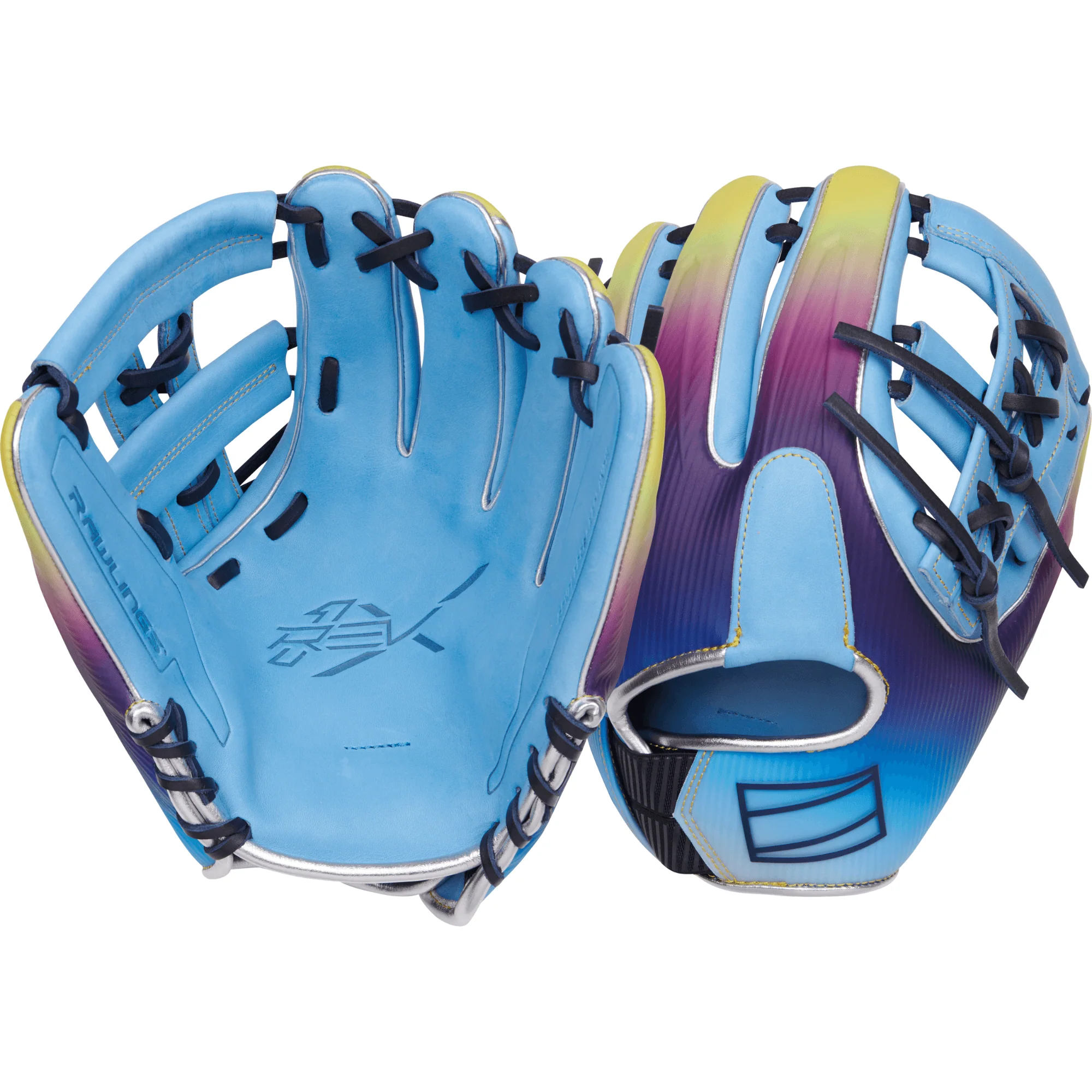 Rawlings REV1X Francisco Lindor Gameday Columbia Blue 11.75" RHT - Image 3