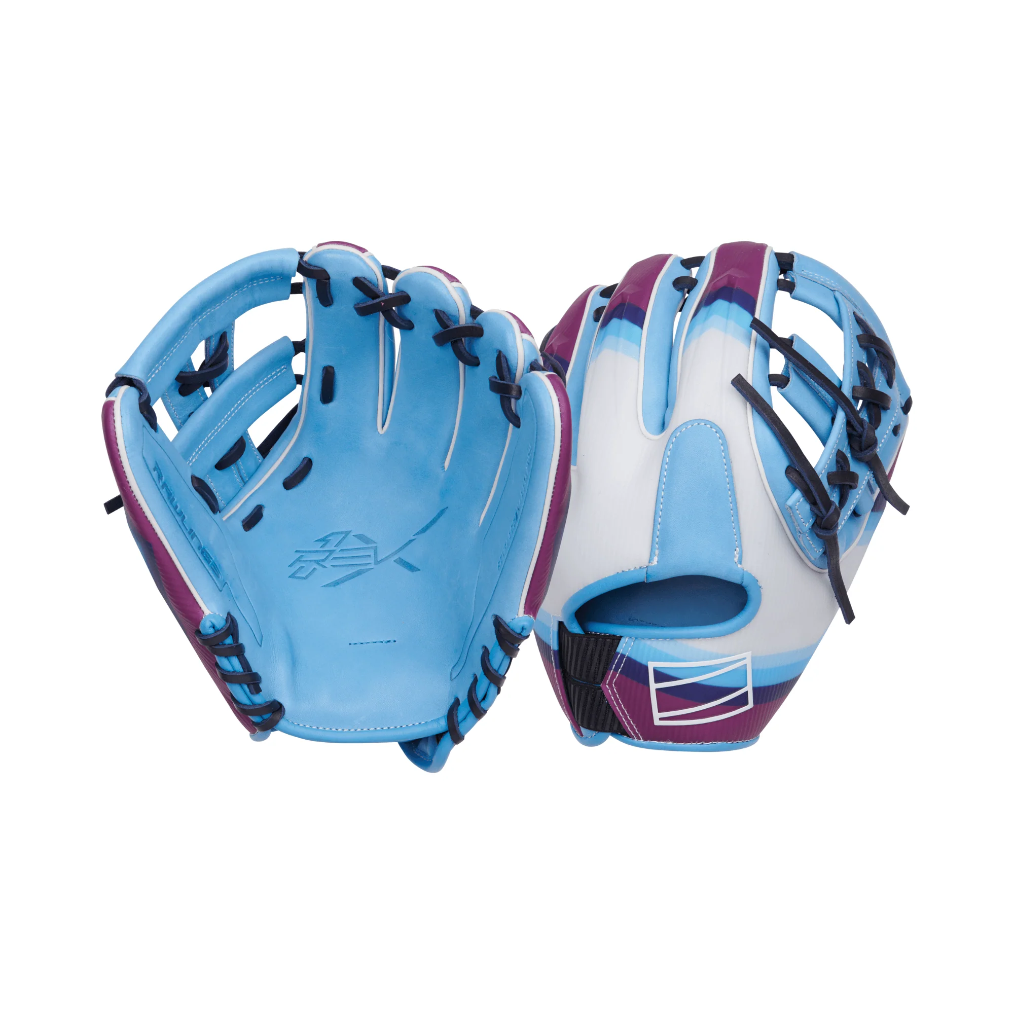 Rawlings REV1X Francisco Lindor Gameday Columbia/Navy 11.75" RHT - Image 6